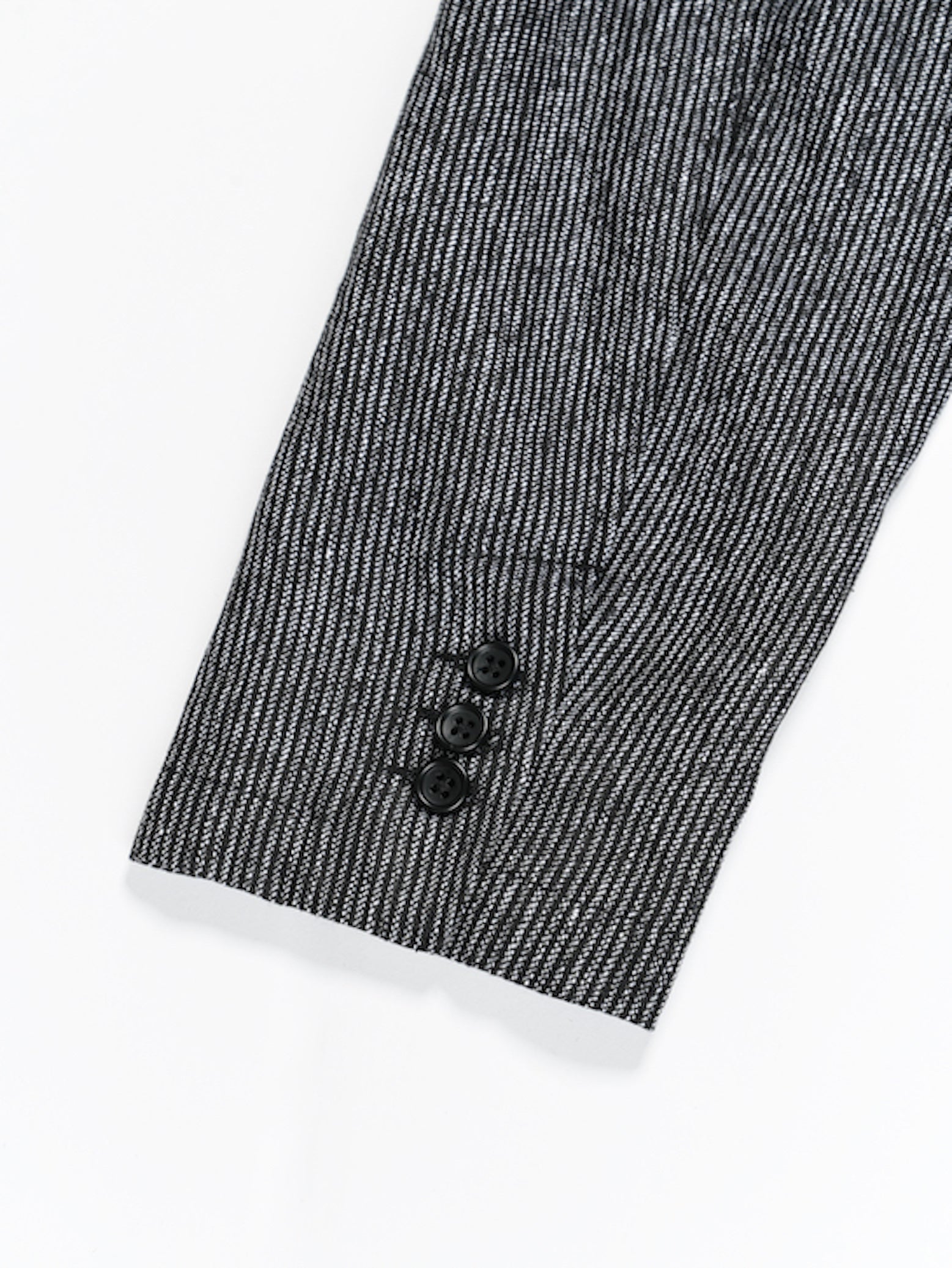 Loiter Jacket - Black / Grey Linen Stripe