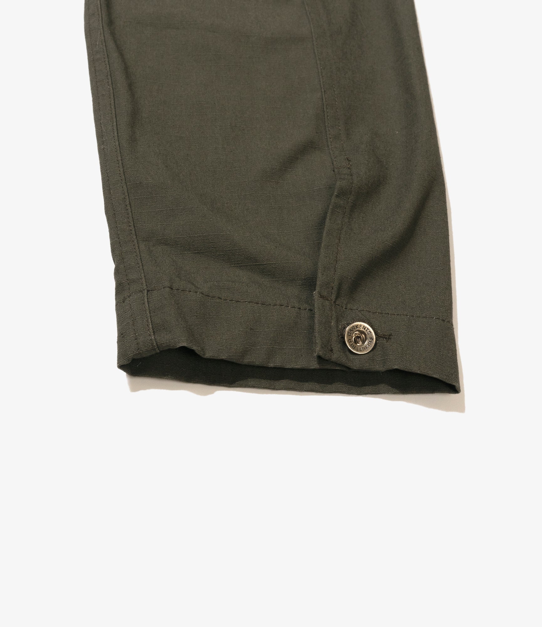 Engineer Short Jacket - Olive Heavyweight Cotton Ripstop