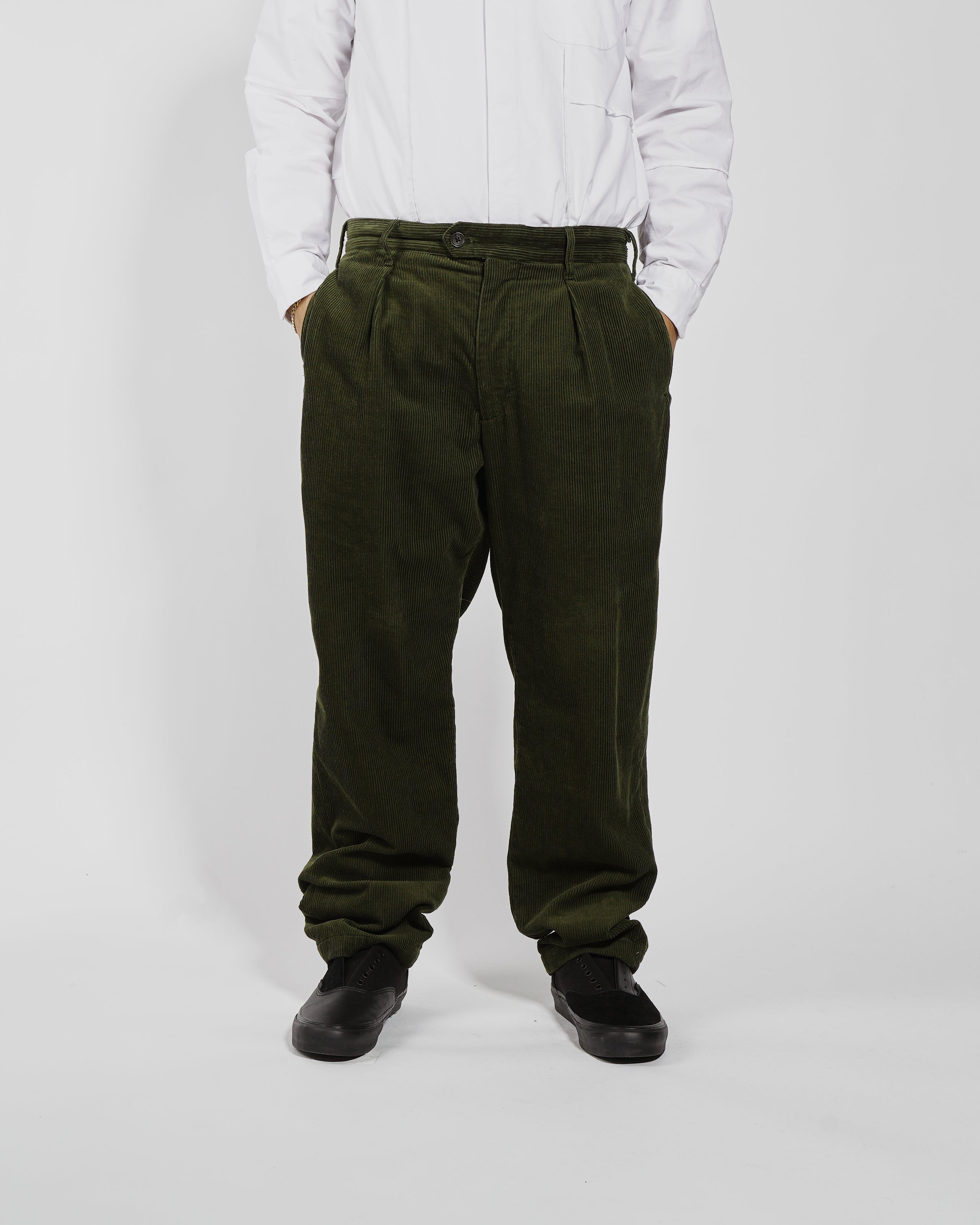 Carlyle Pant - Olive Cotton 8W Corduroy