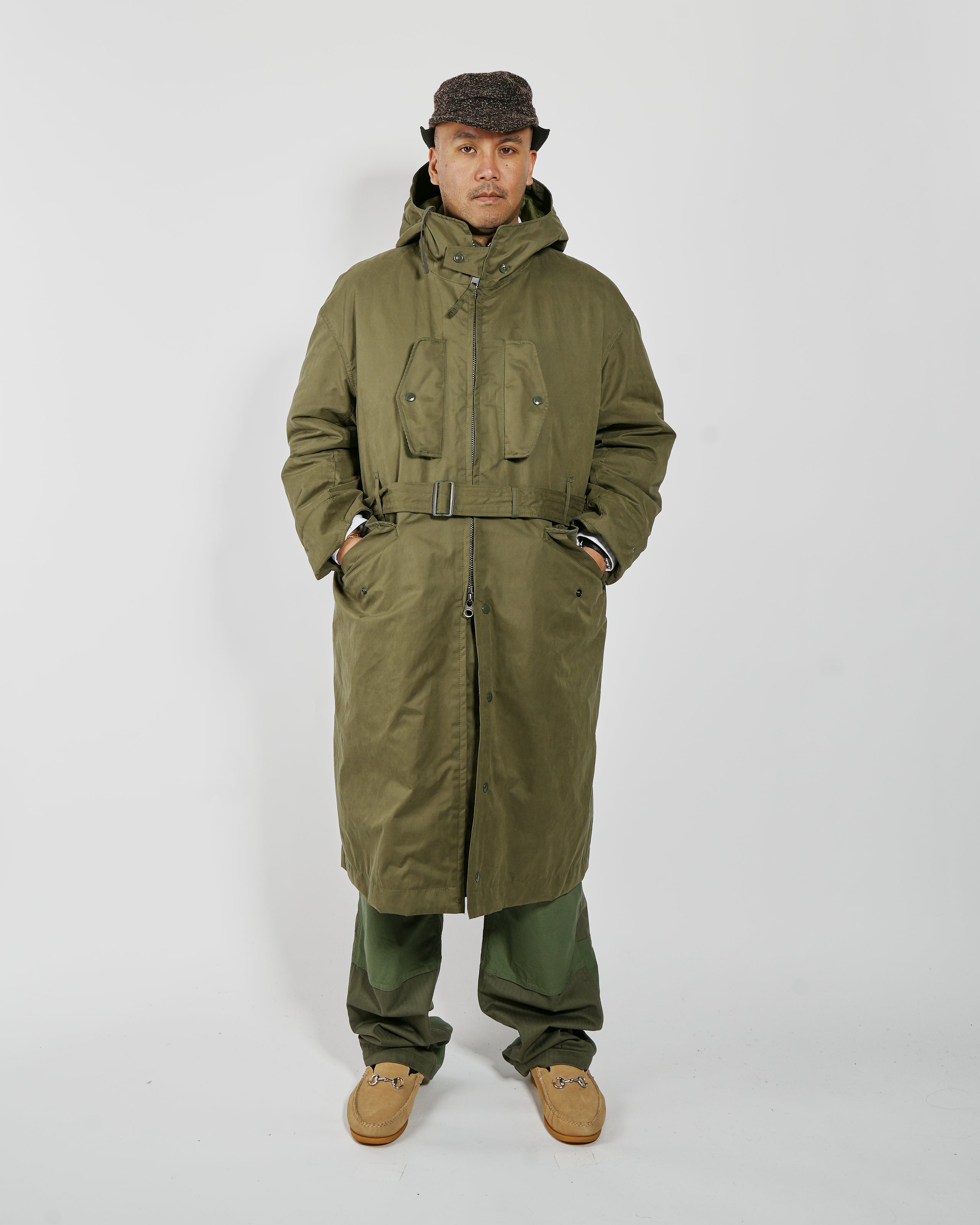 Storm Coat - Olive CP Coated Cloth