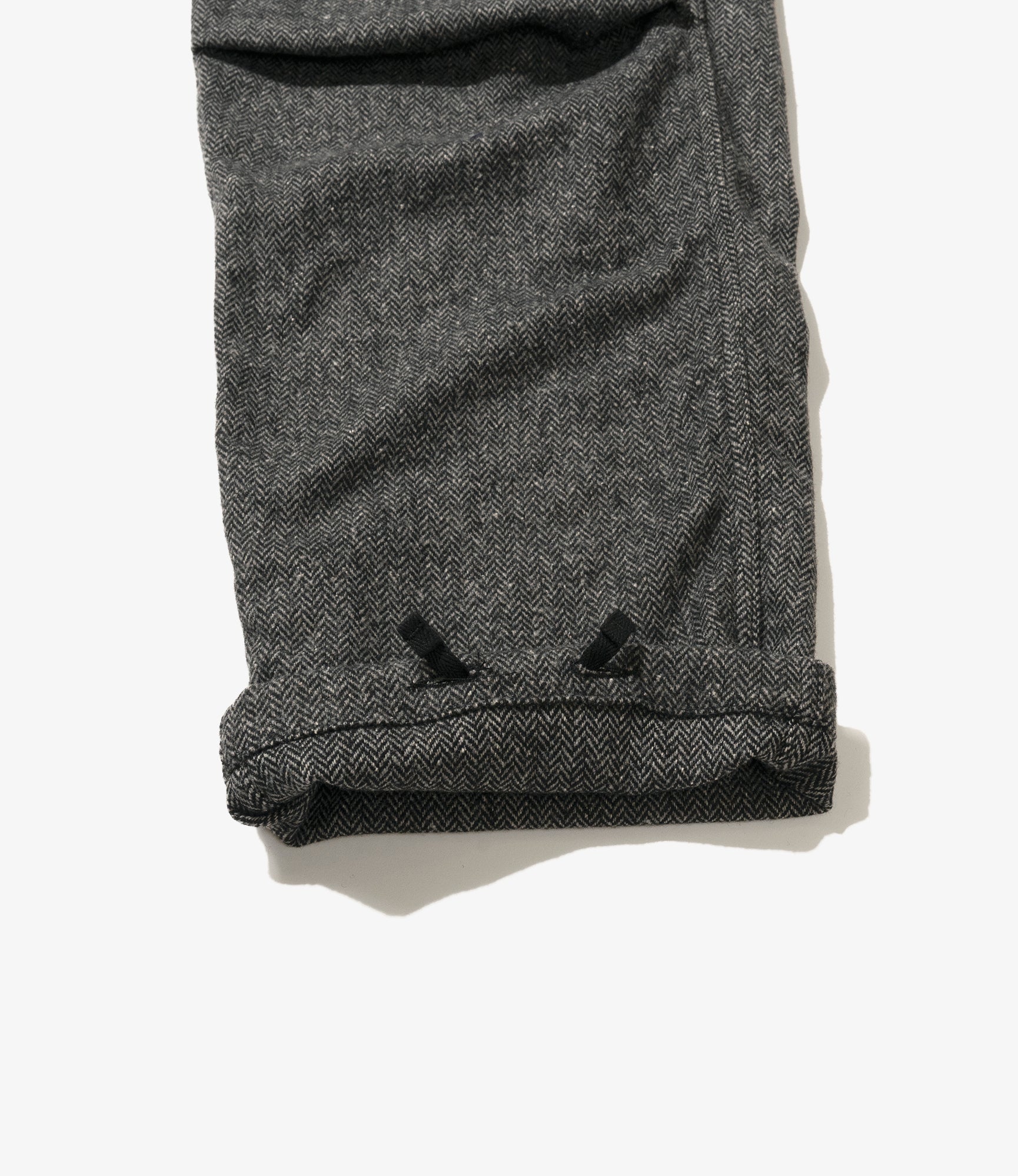 FA Pant - Grey Poly Wool Herringbone