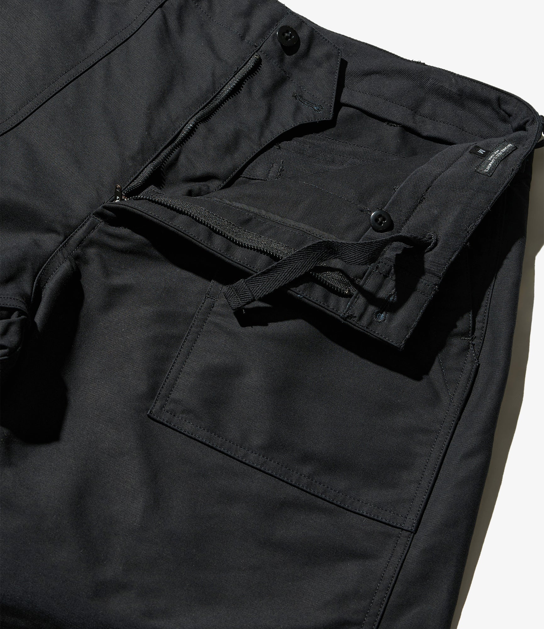 Fatigue Pant - Black Cotton Double Cloth