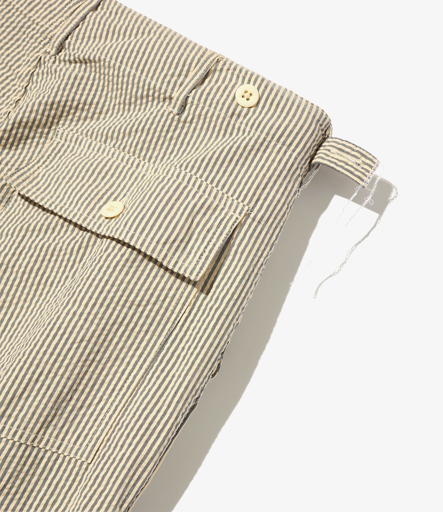 Fatigue Pant - Navy/Natural Cotton Seersucker