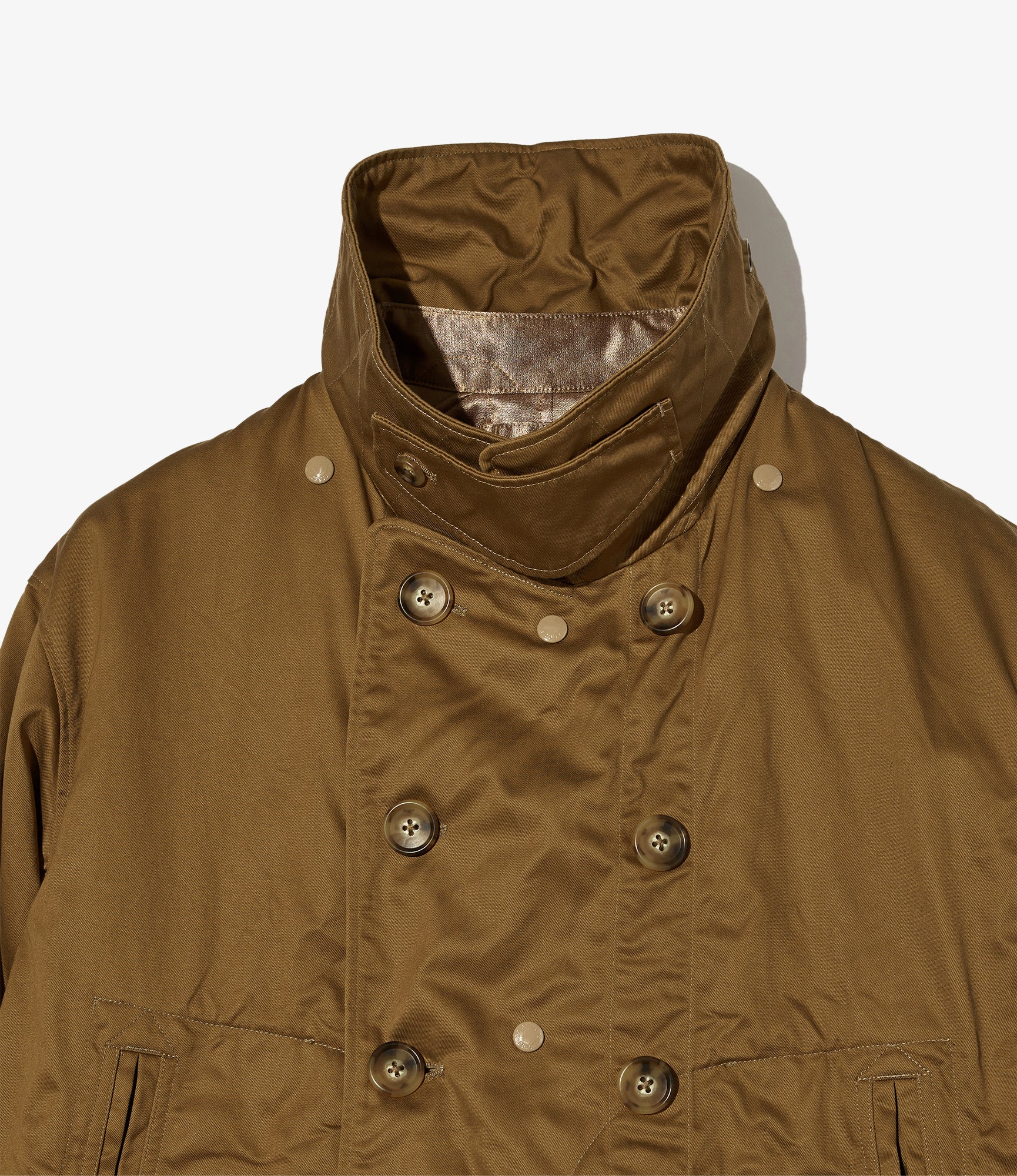 Fireman Jacket - Camel Cotton High Count Heavy Twill
