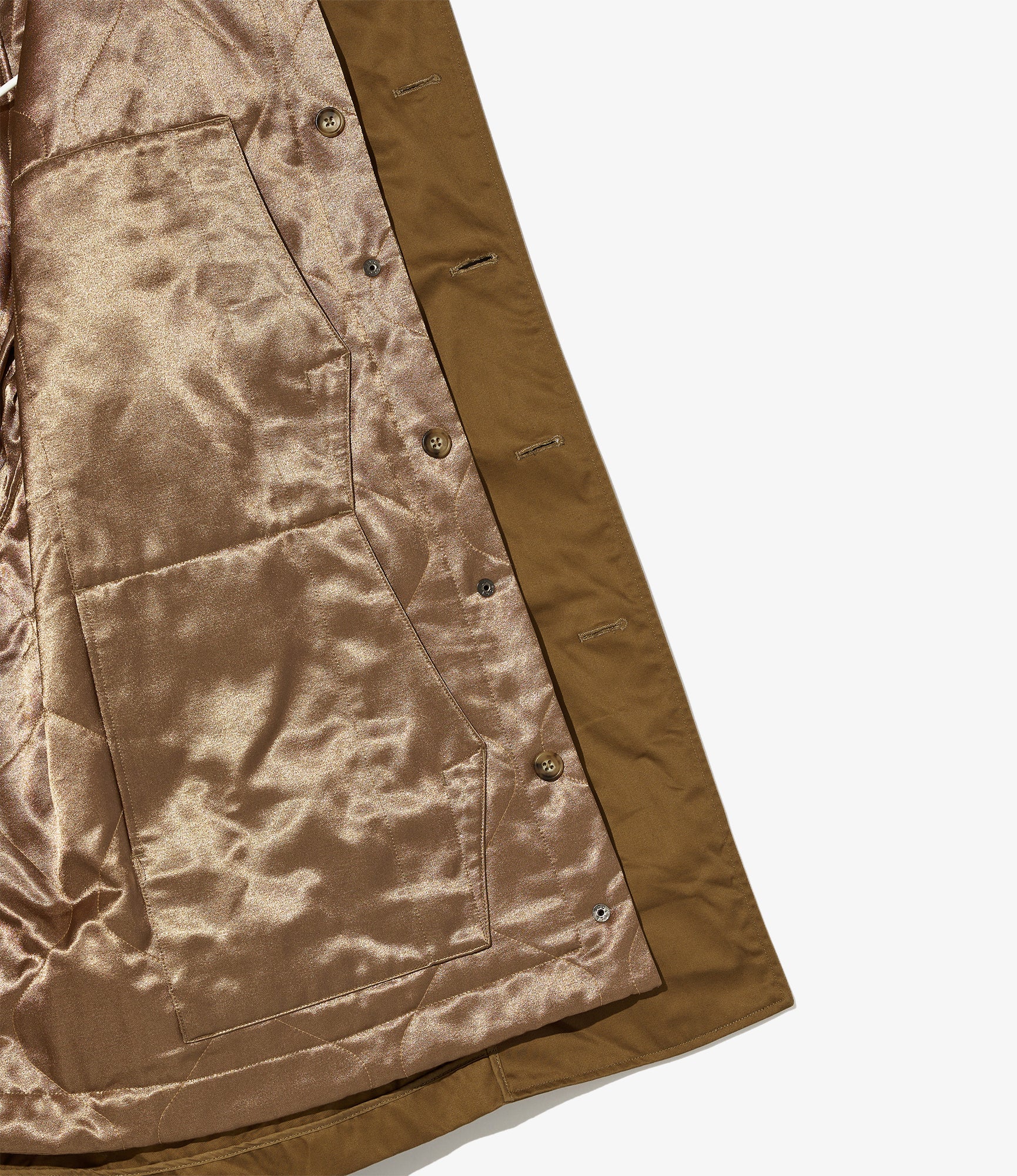 Fireman Jacket - Camel Cotton High Count Heavy Twill