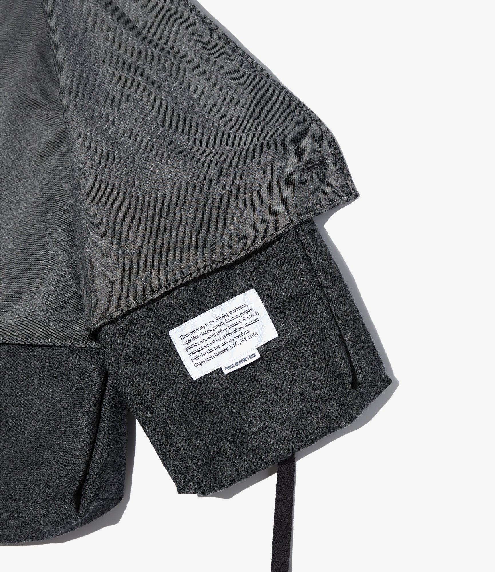 Fowl Vest - Charcoal High Count Worsted Wool