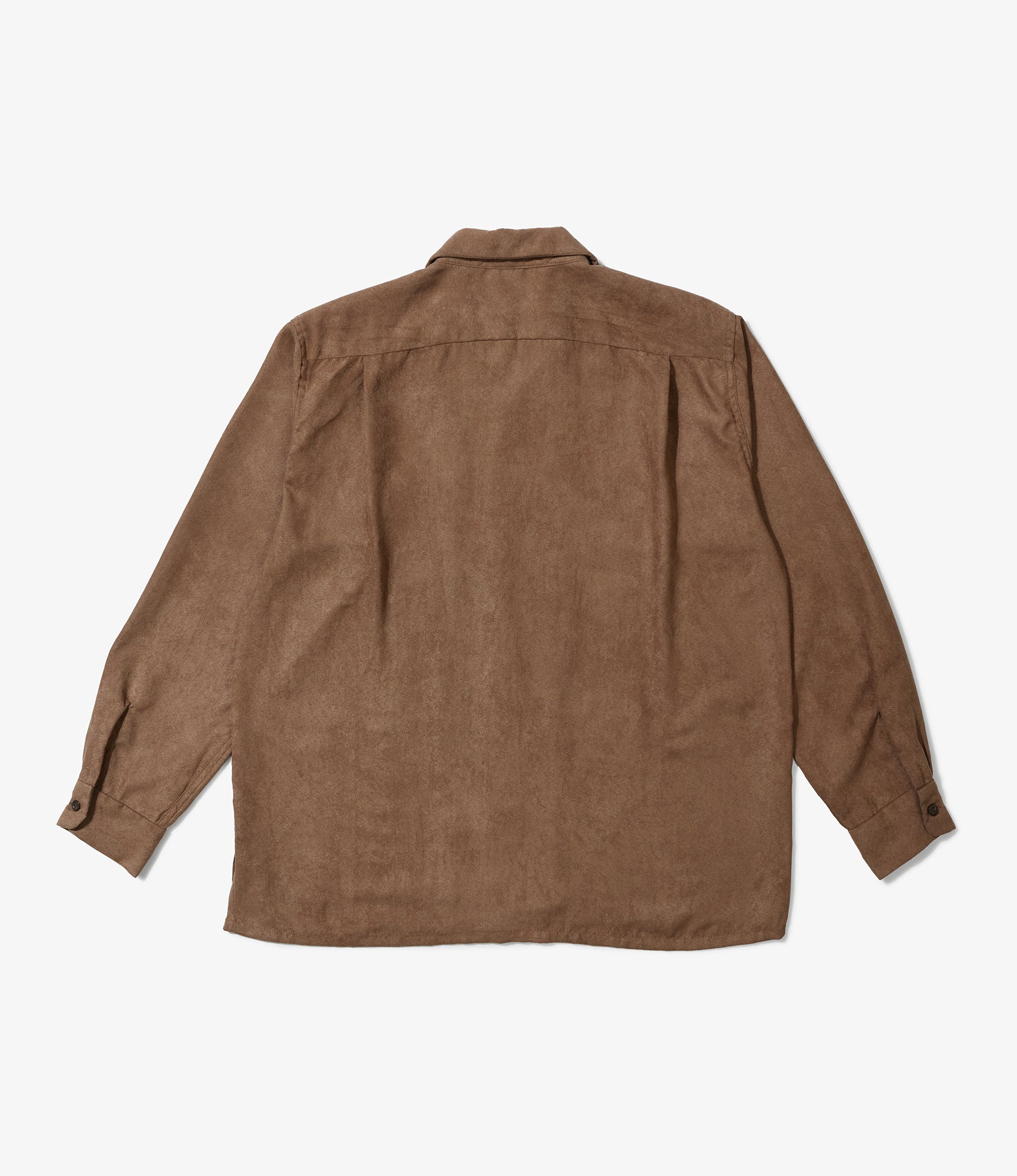 Classic Shirt - Khaki Polyester Lt. Weight Fake Suede