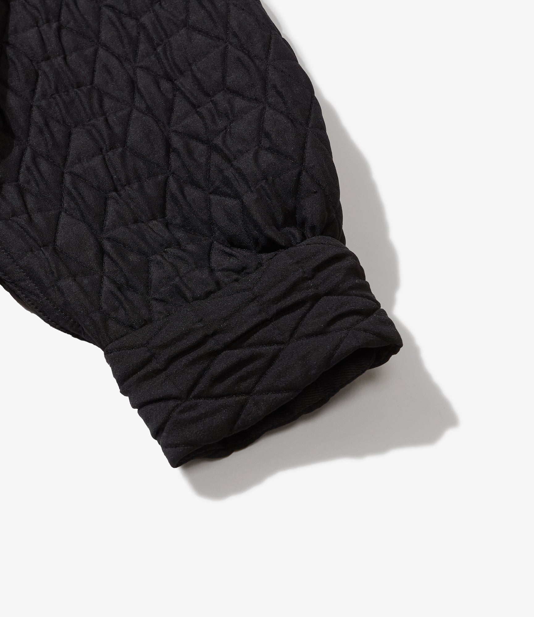 Classic Shirt - Black Polyester Geo Quilt