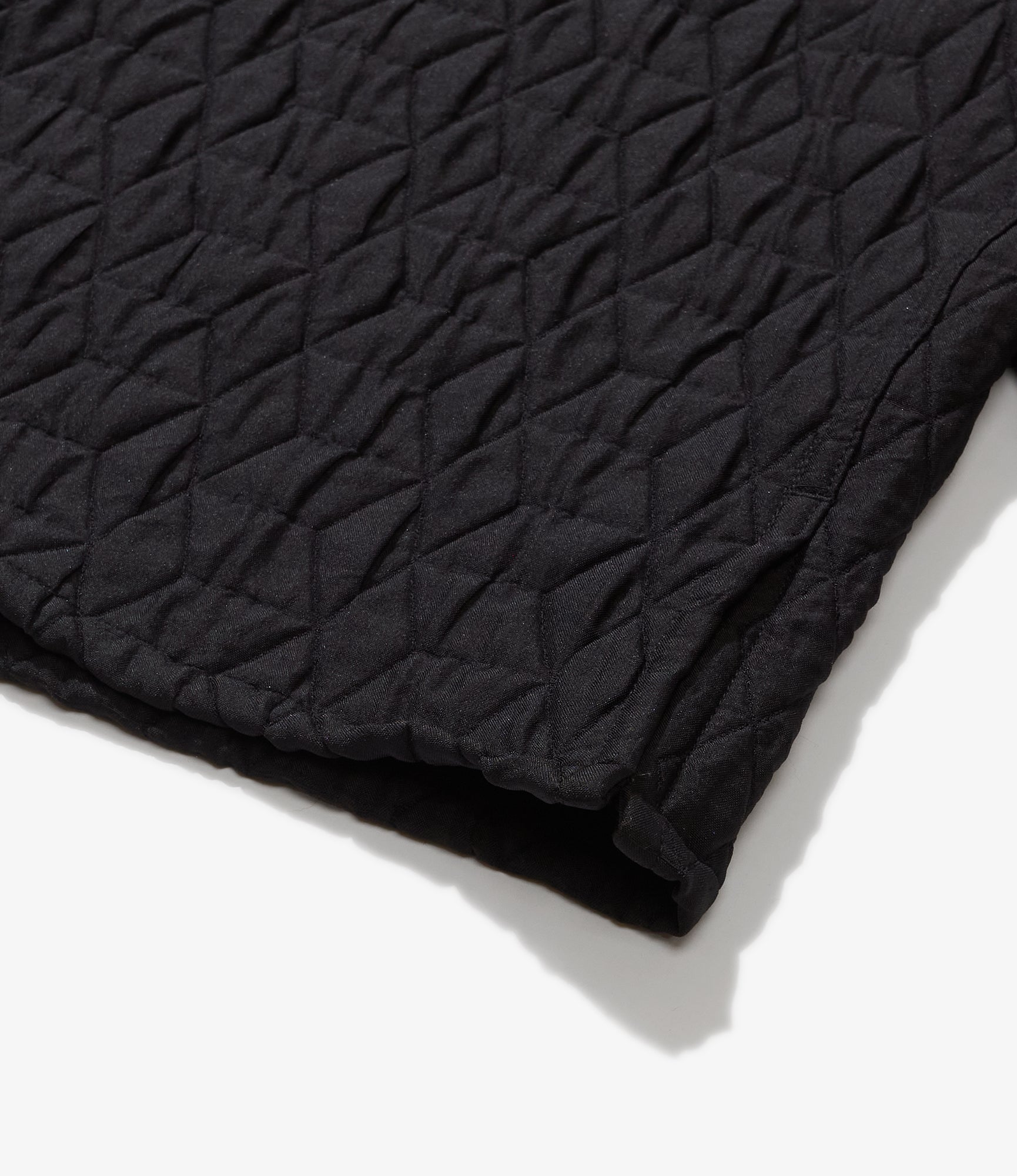 Classic Shirt - Black Polyester Geo Quilt