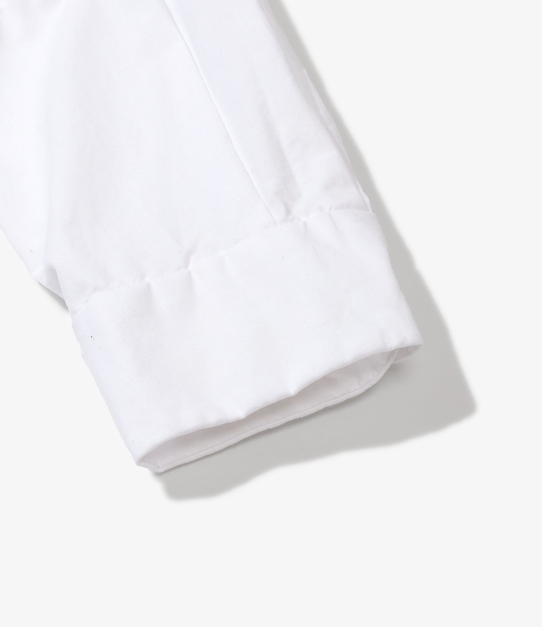 Combo Short Collar Shirt - White Cotton End on End