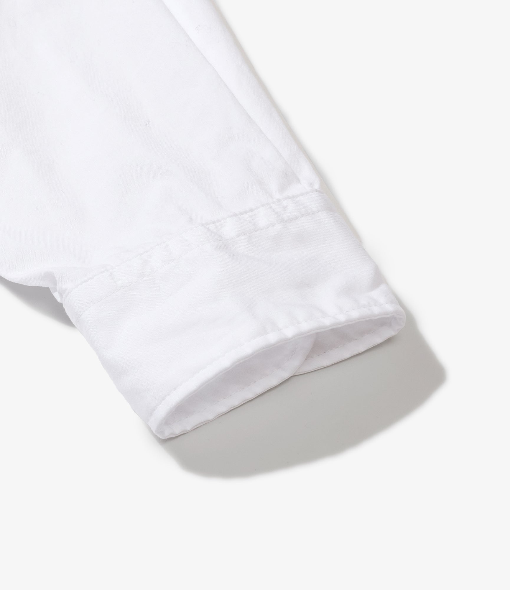 Flared Shirt - White 100's 2Ply Broadcloth