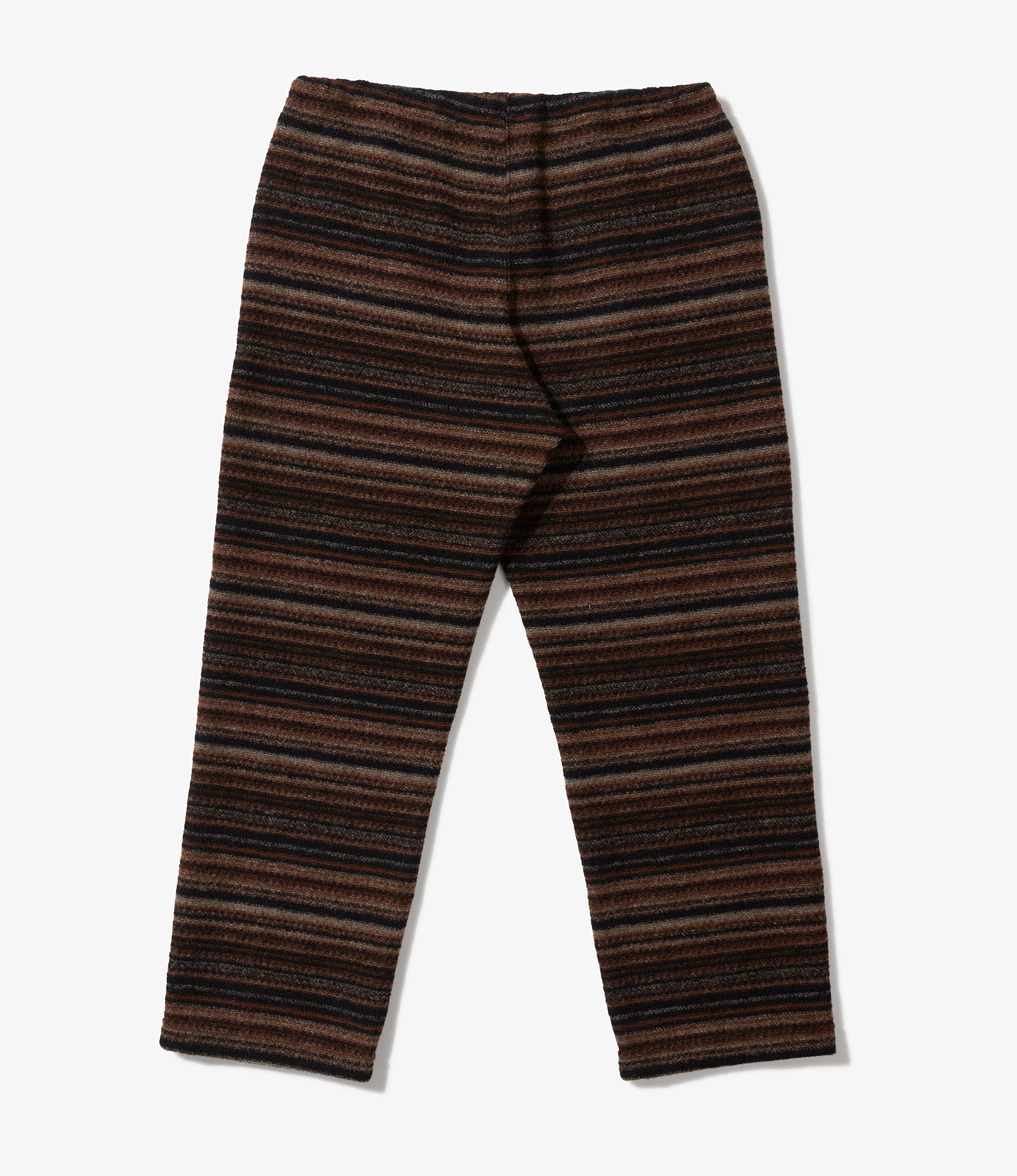 STK Pant - Brown Fair Isle Stripe Sweater Knit