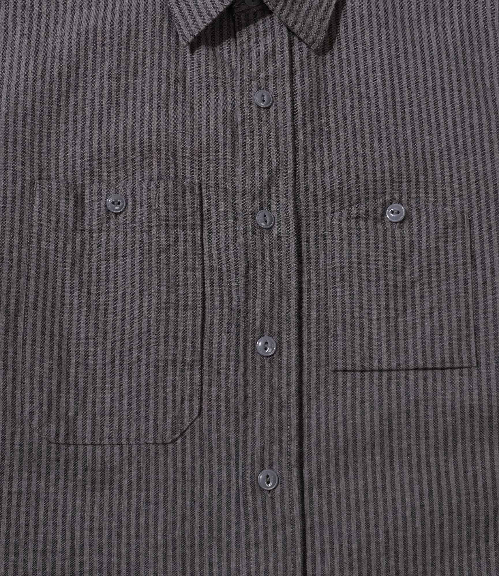 Work Shirt - Charcoal/Grey LC Stripe