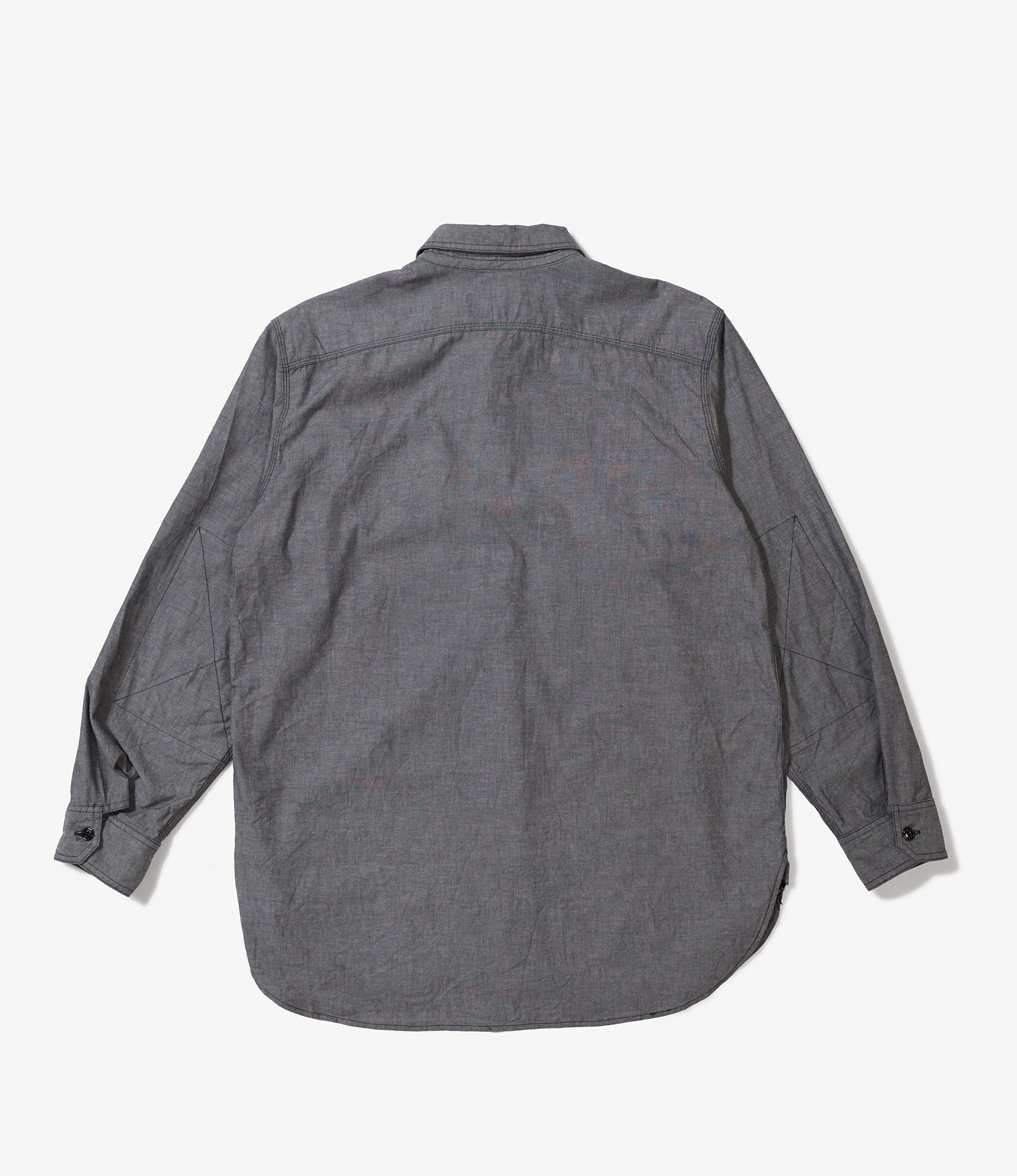 Work Shirt - Grey Cotton Chambray