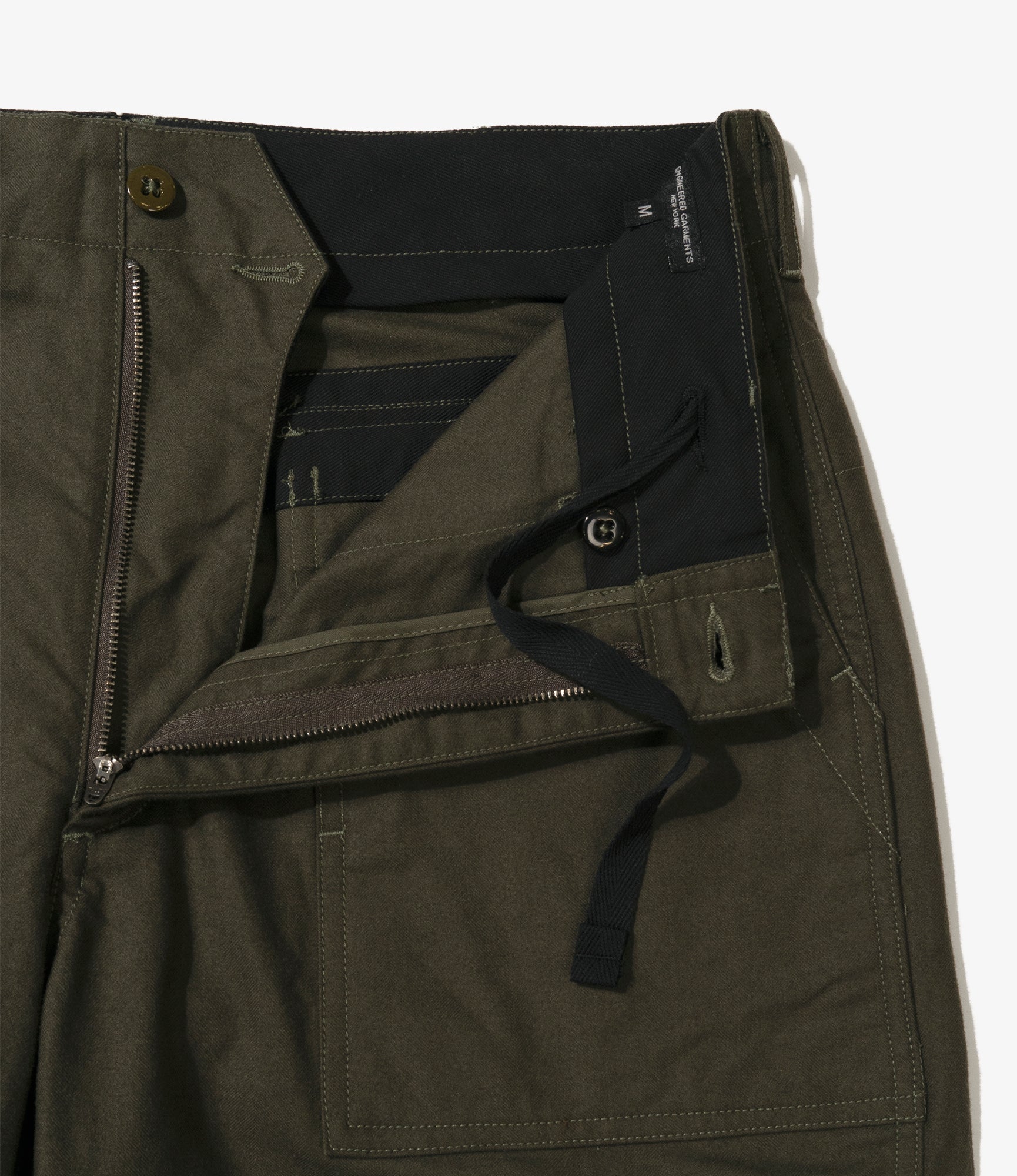 Fatigue Pant - Olive Cotton Brushed Herringbone