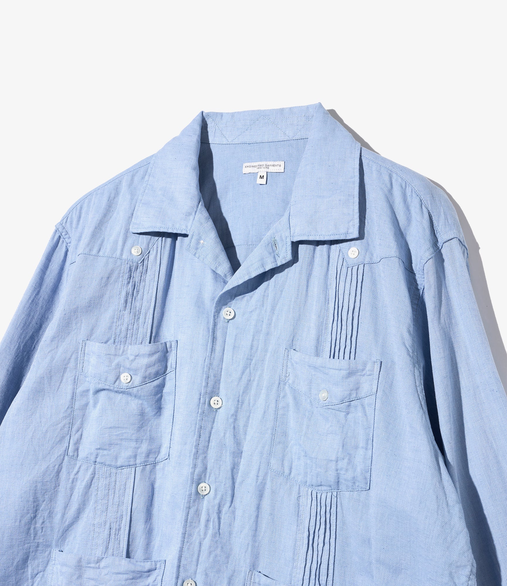Guayabera Shirt - Lt. Blue CL Solid