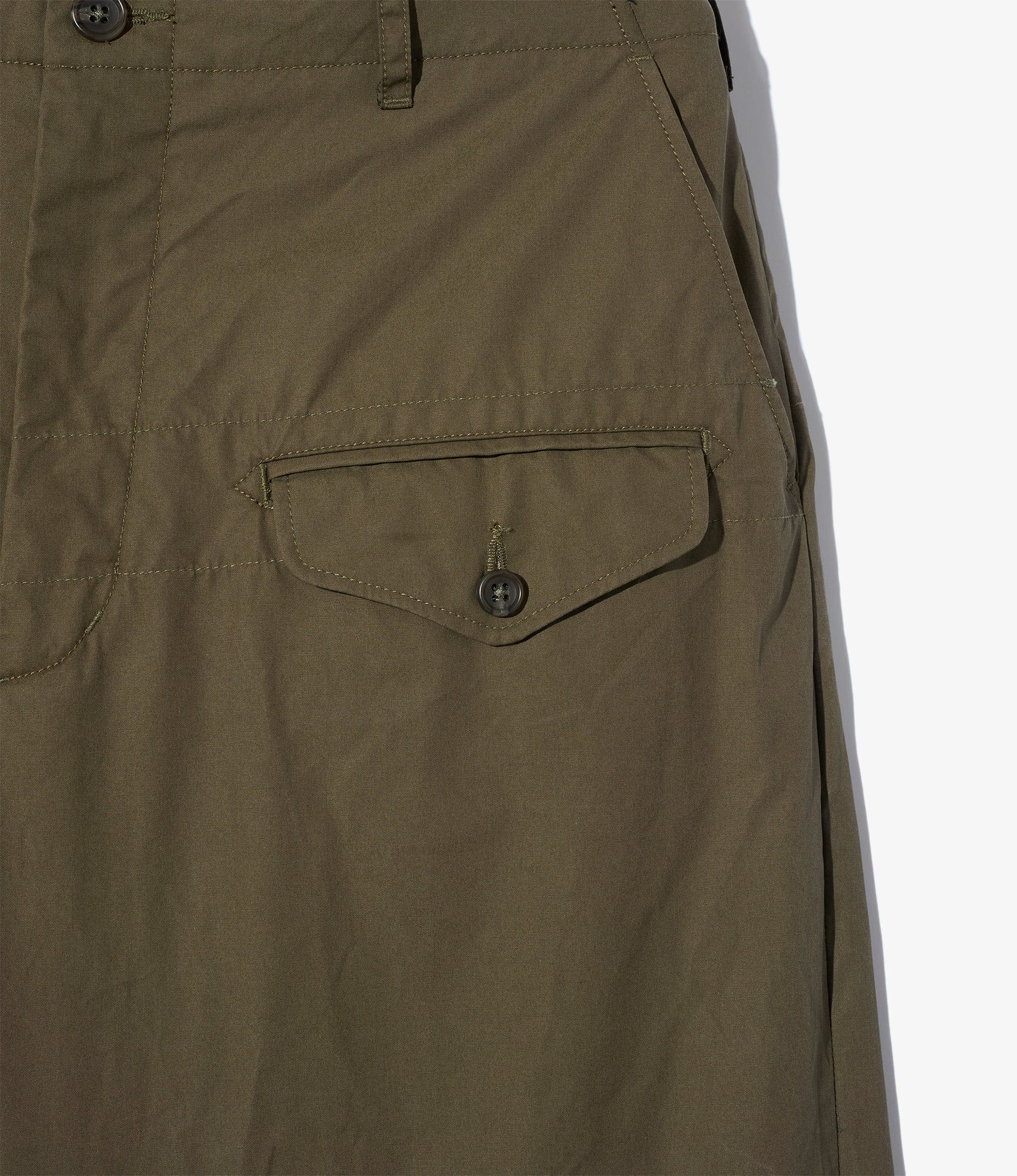 Ghurka Pant - Olive Coated Cotton Cloth