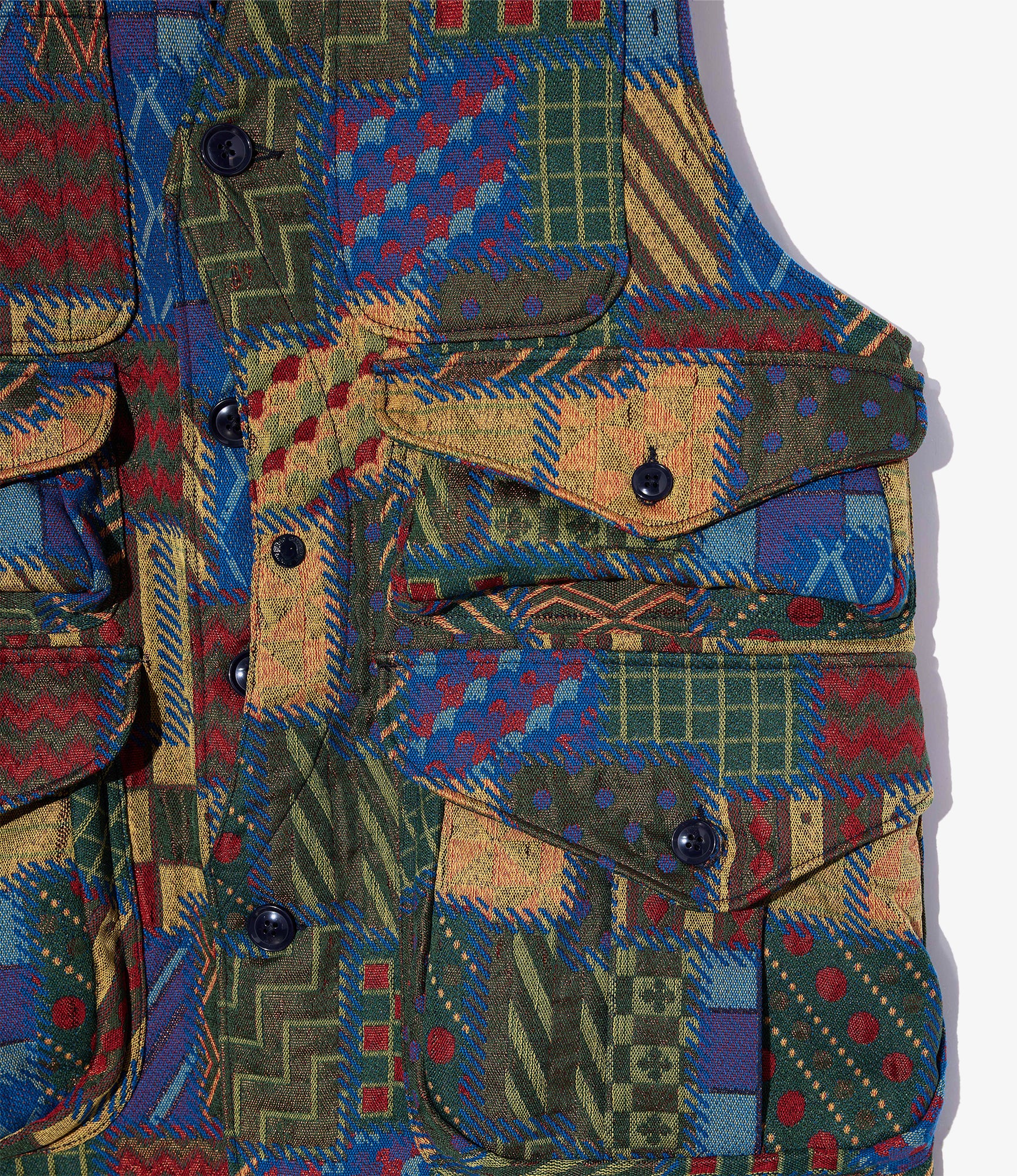 Hunting Jacket - Multi Color Geometric PW Jacquard