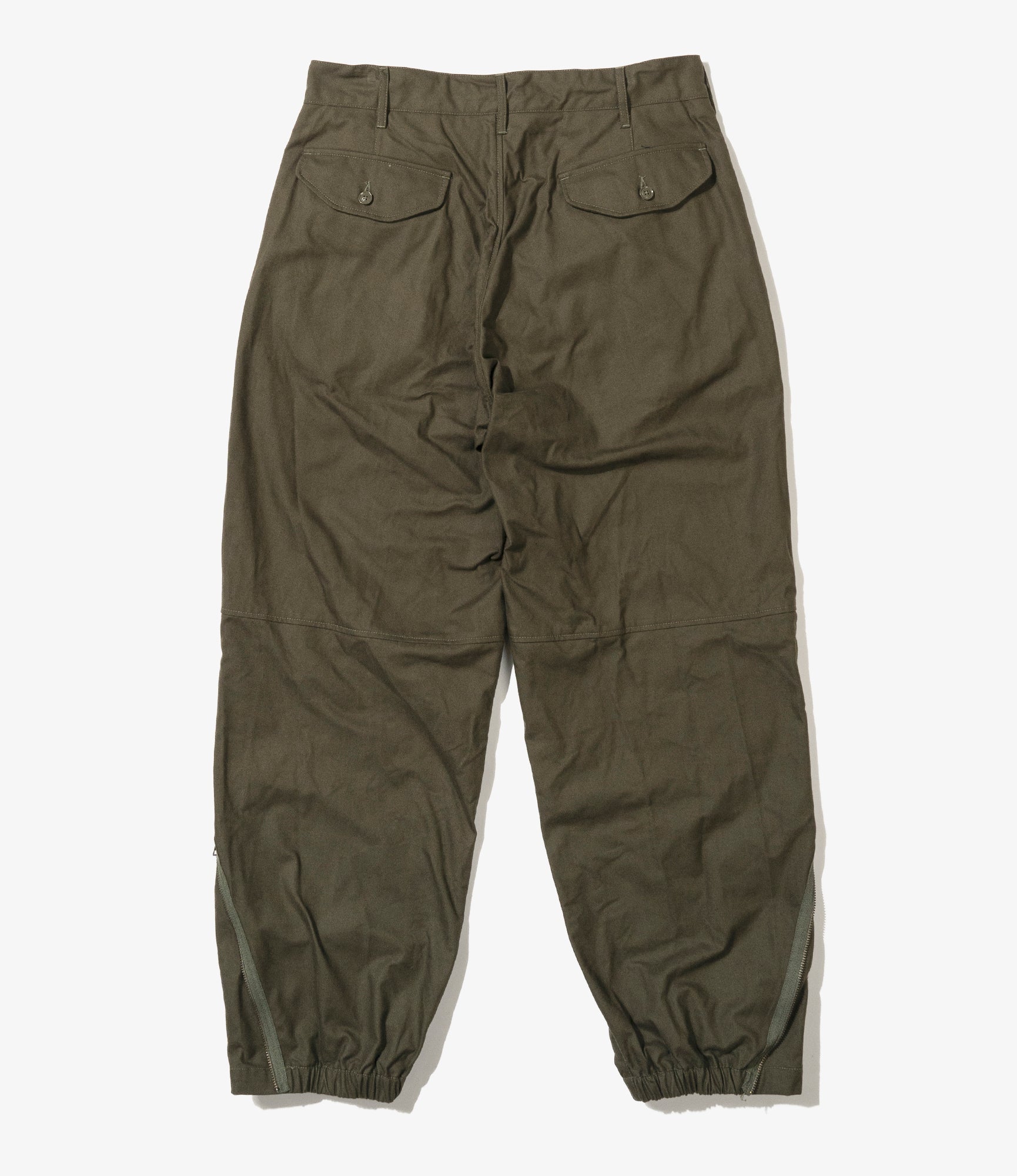 IAC Pant - Olive Cotton Brushed Herringbone