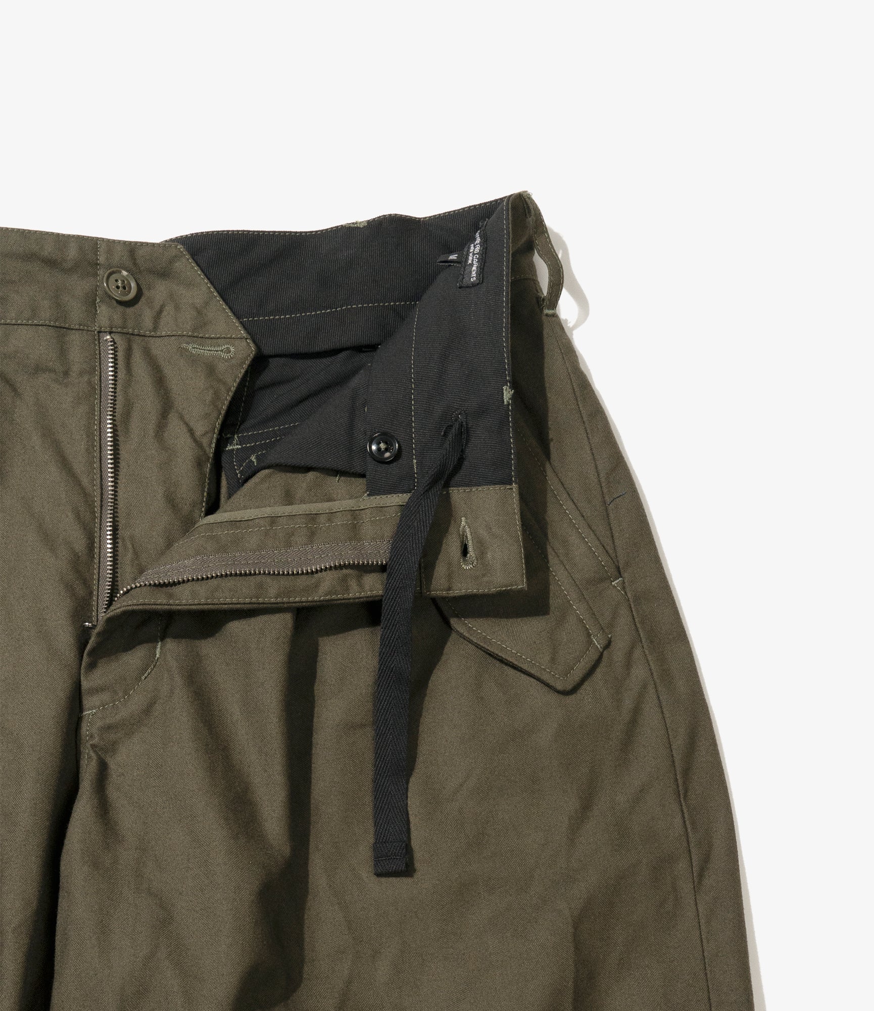 IAC Pant - Olive Cotton Brushed Herringbone