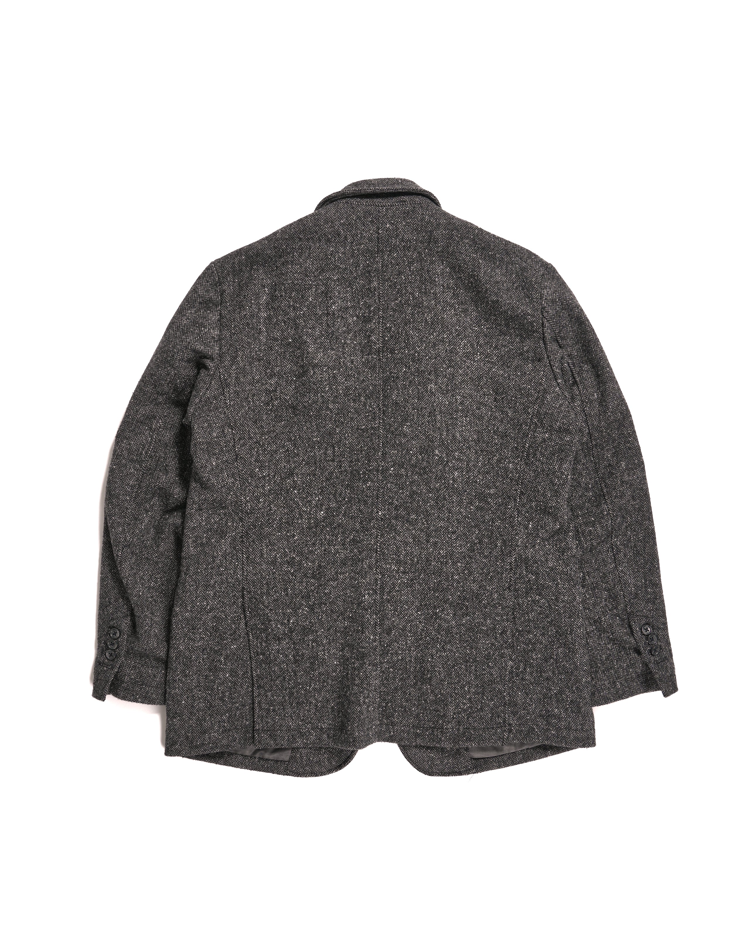 Andover Jacket - Grey Poly Wool Herringbone