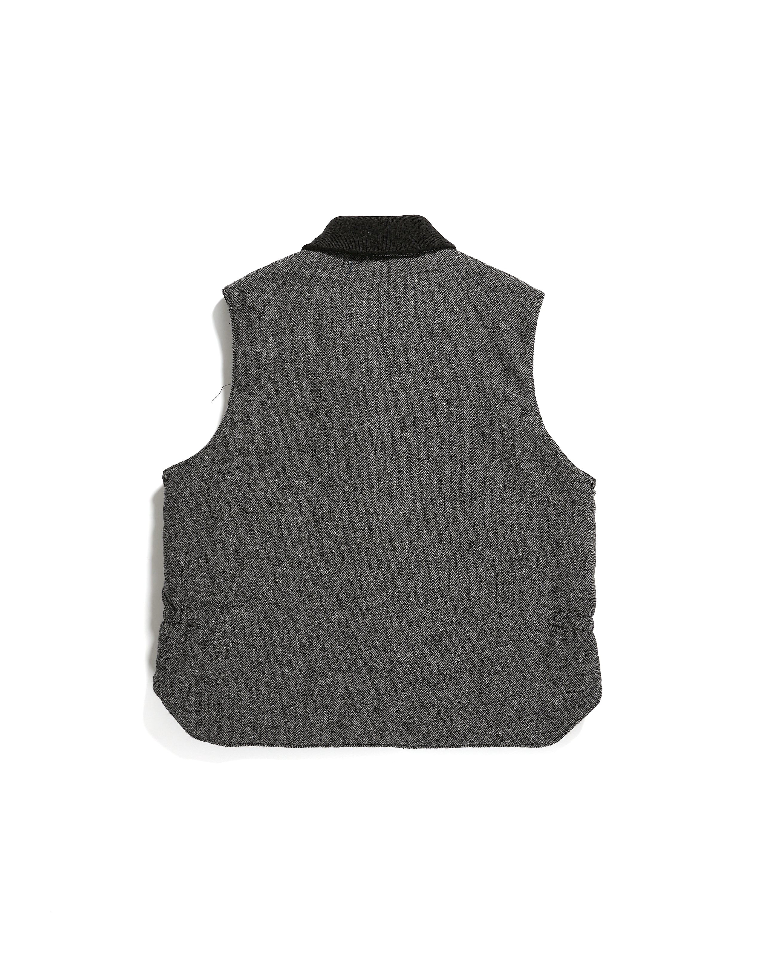 LL Vest - Poly Grey | Herringbone Nepenthes New York Wool