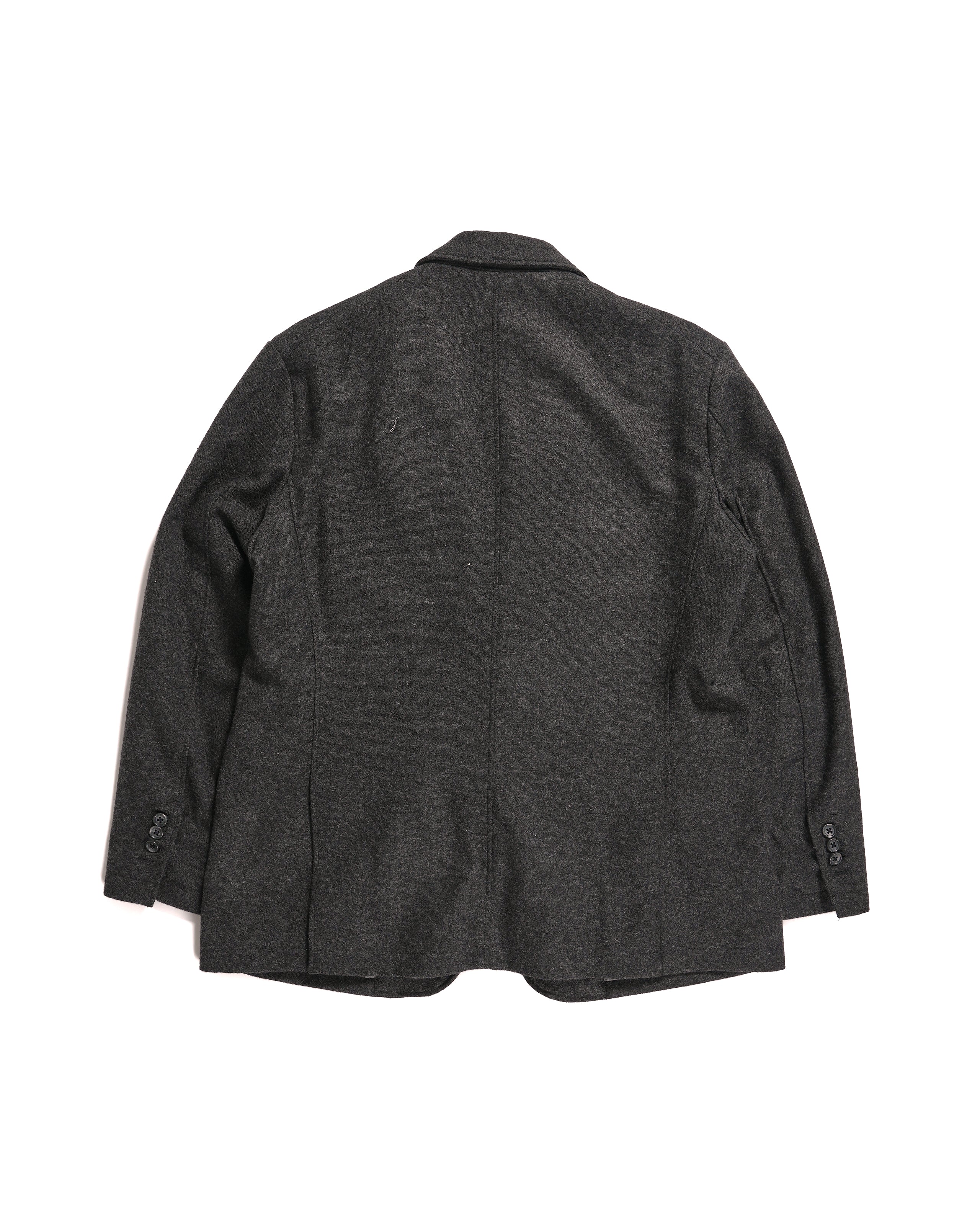 Andover Jacket - Grey Solid Poly Wool Flannel | Nepenthes New York