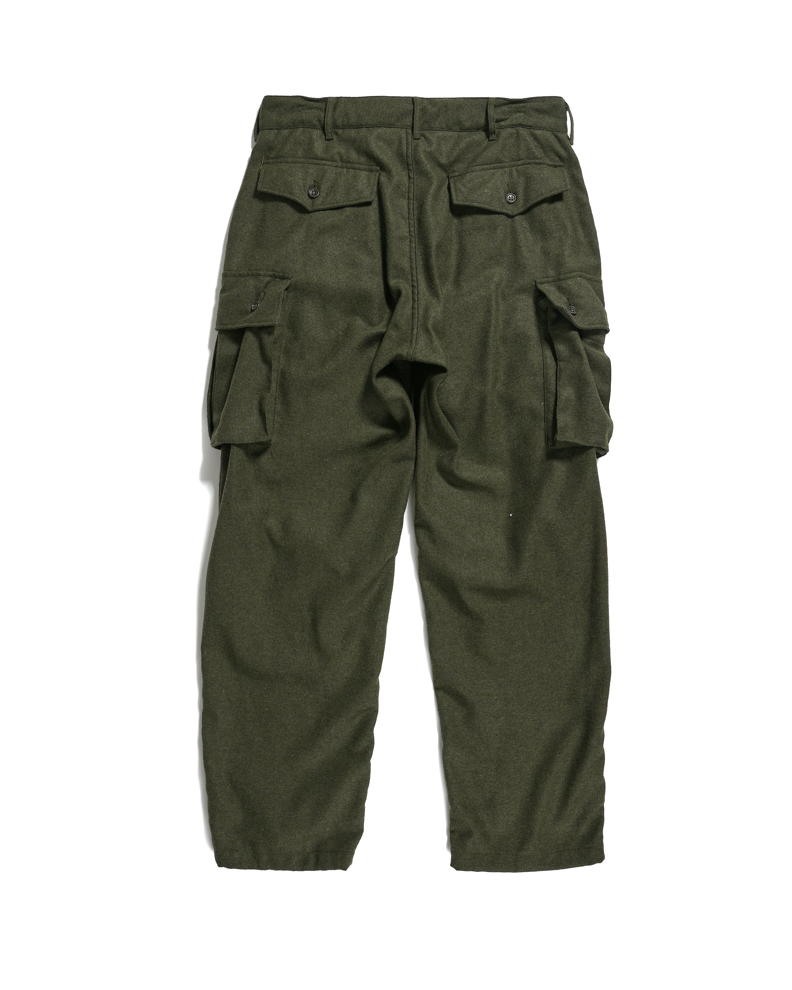 FA Pant - Olive Solid Poly Wool Flannel