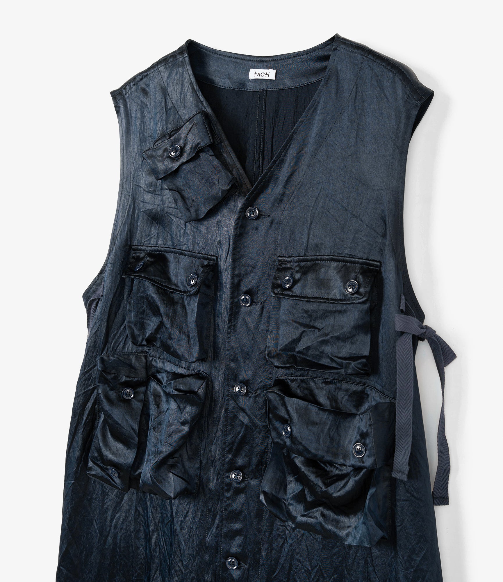 C-1 Dress - Dk. Navy Shiny Acetate