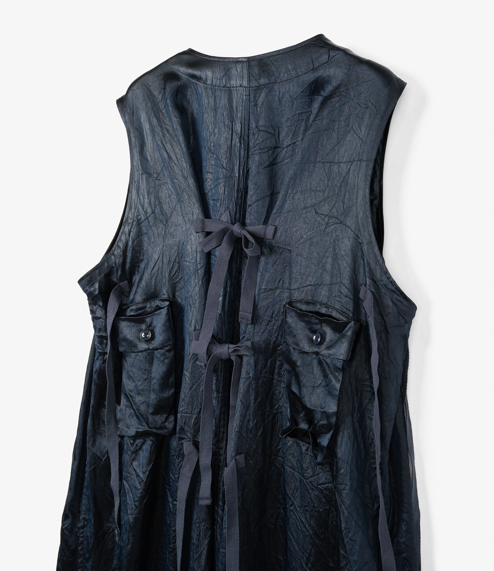 C-1 Dress - Dk. Navy Shiny Acetate