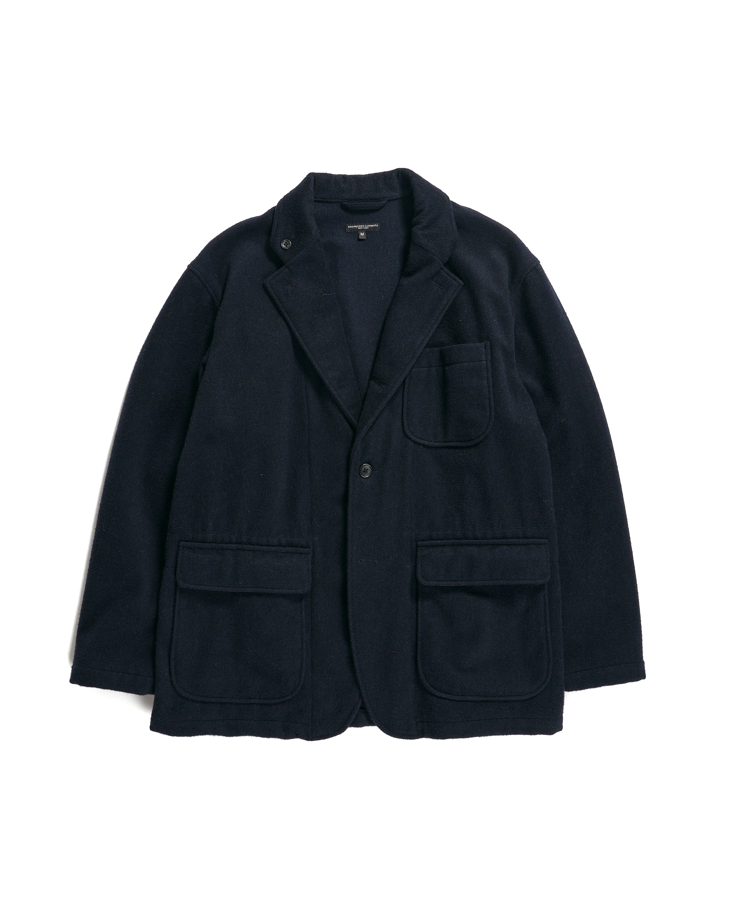 Loiter Jacket - Dk. Navy Wool Polyester Heavy Flannel