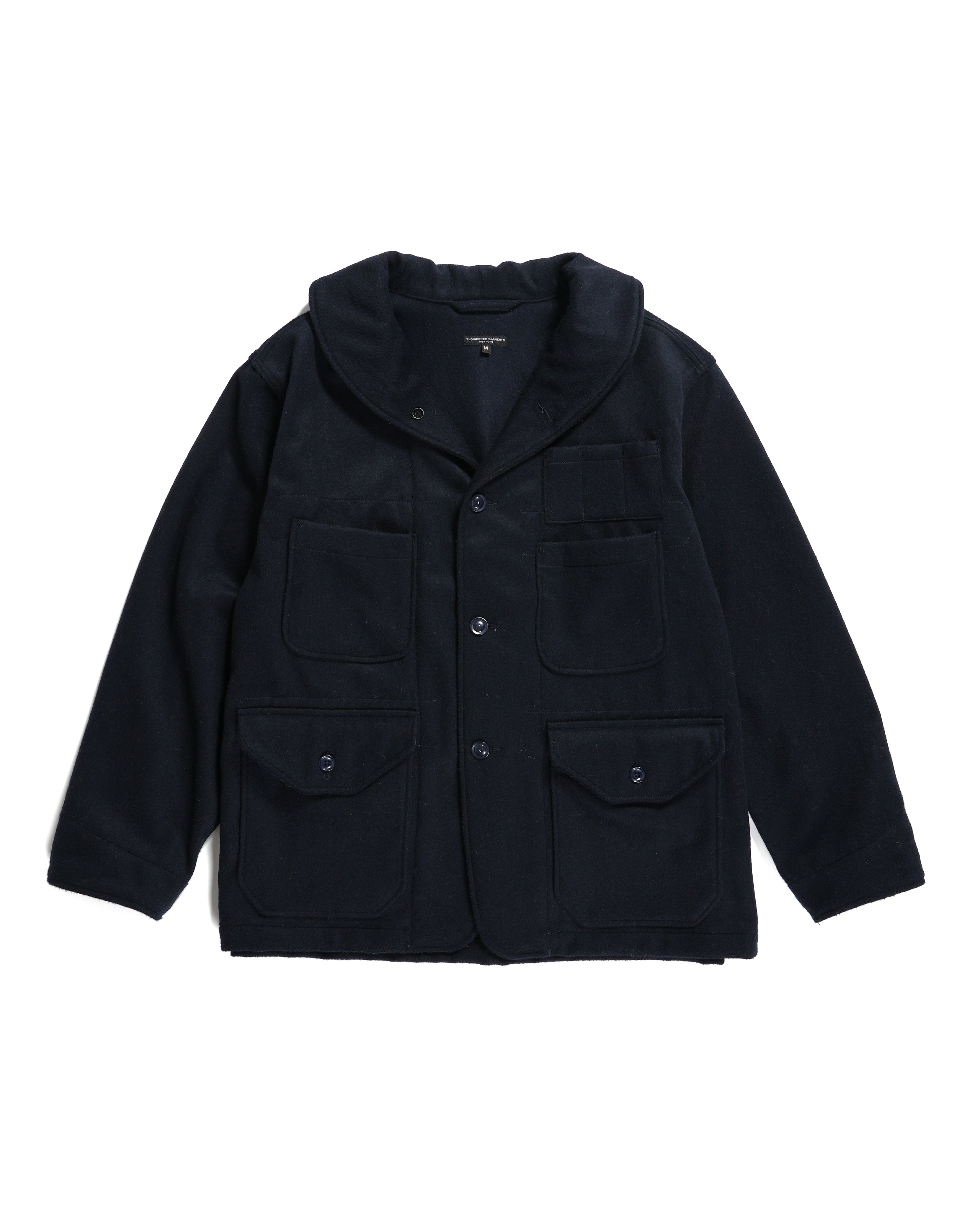 Maine Guide Jacket - Dk. Navy Wool Polyester Heavy Flannel