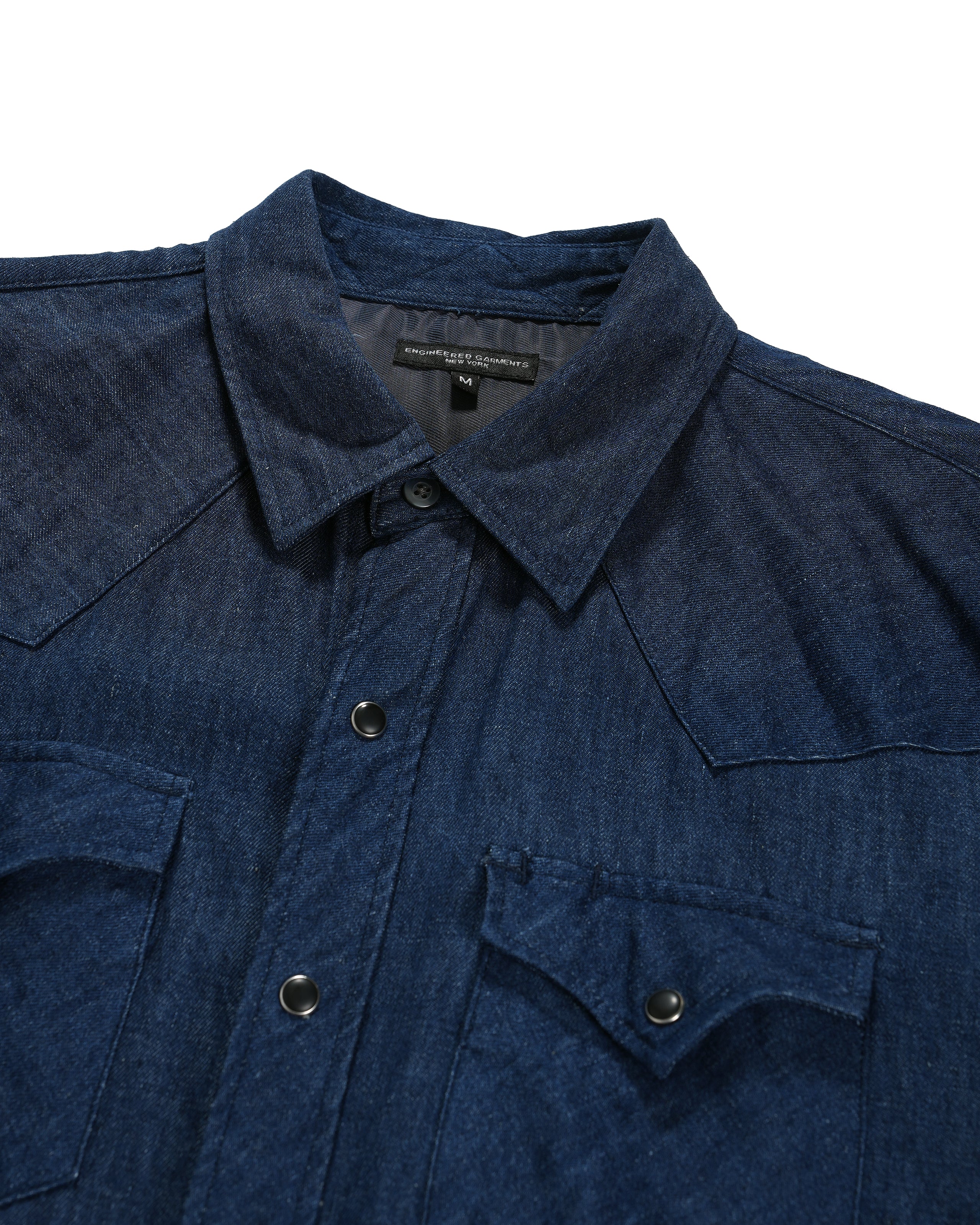 Combo Western Shirt - Navy Hemp Cotton Denim