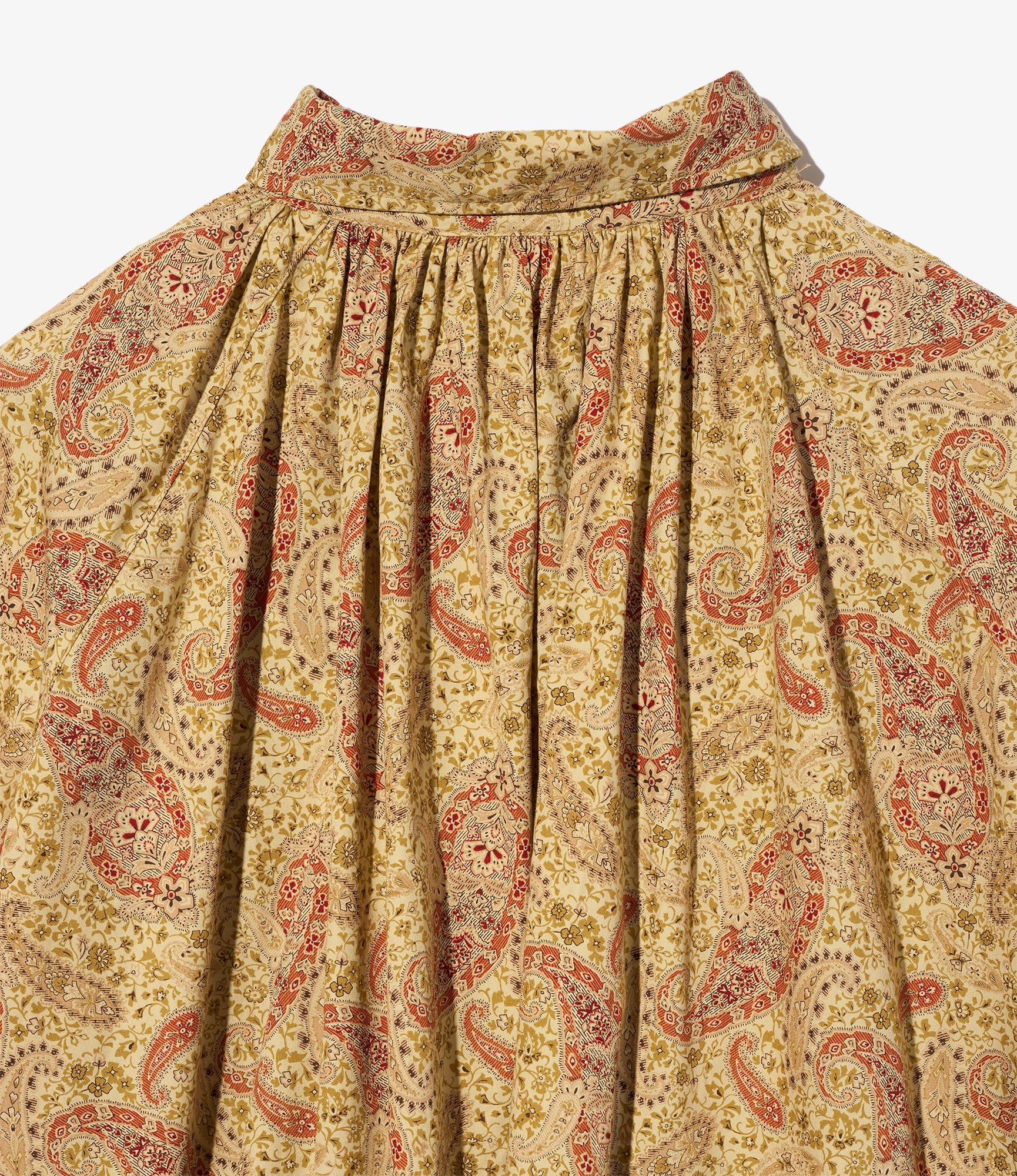 LAB Shirt - Khaki Cotton Paisley Print
