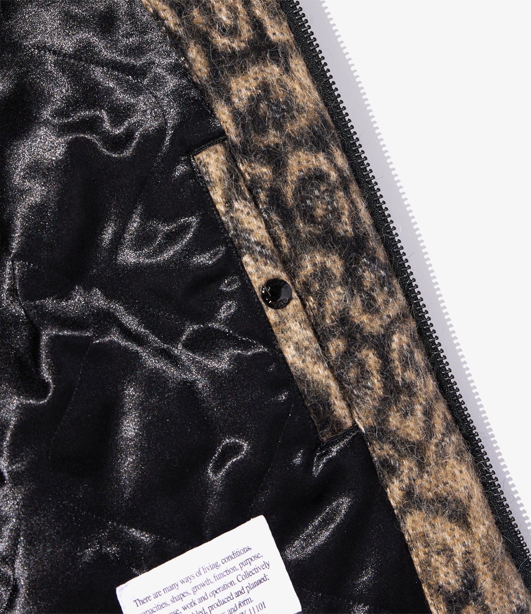 LL Jacket - Brown Wool Poly Leopard Jq.
