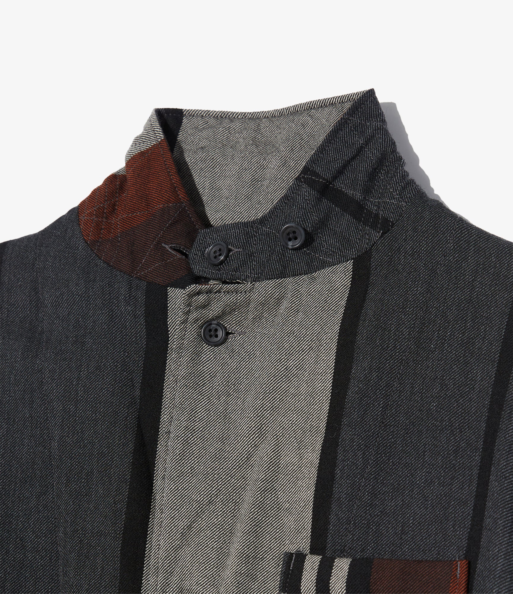 Loiter Jacket - Multi Color Wide Stripe Worsted Wool