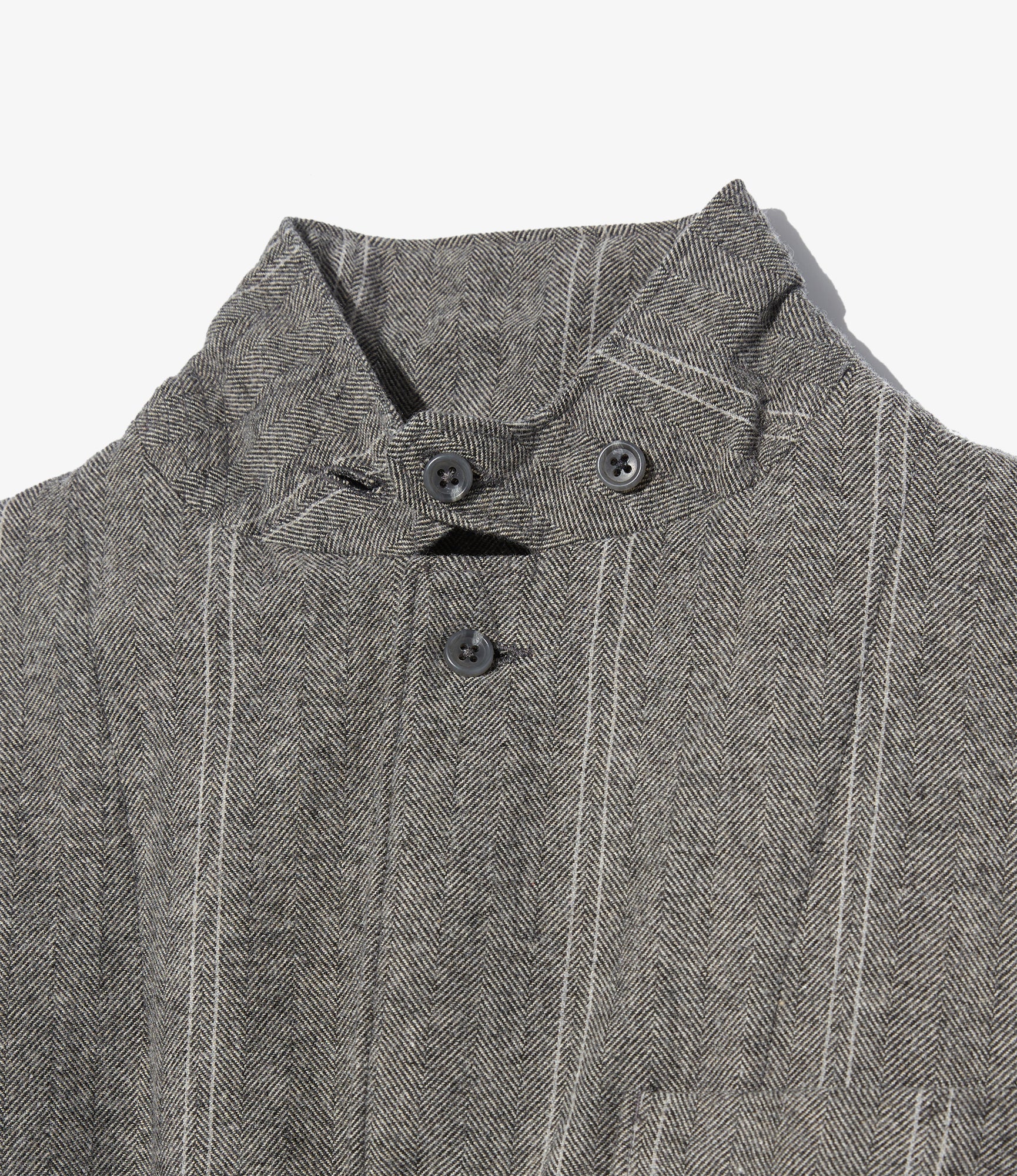 Engineered Garments - Loiter Jacket - Lt. Grey Wool Striped