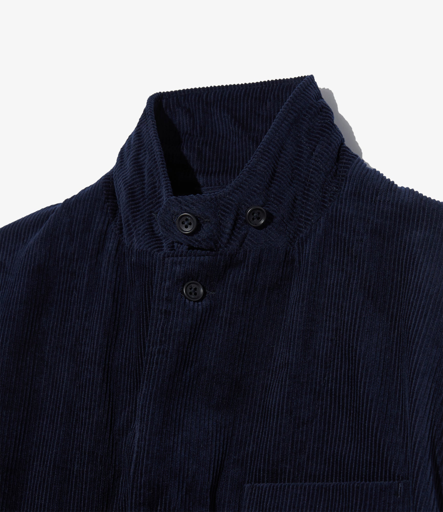 Engineered Garments - Loiter Jacket - Navy 8W Corduroy | Nepenthes