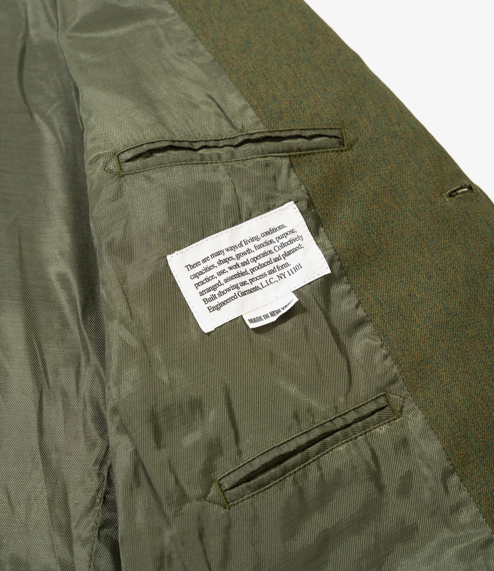 Andover Jacket - Olive Melange Cotton Twill