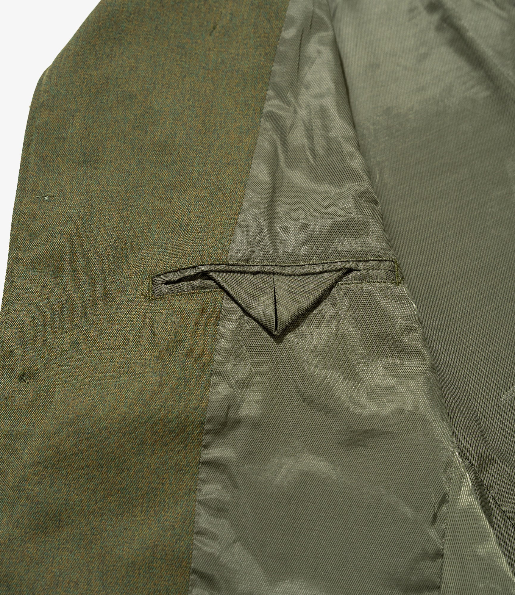 Andover Jacket - Olive Melange Cotton Twill