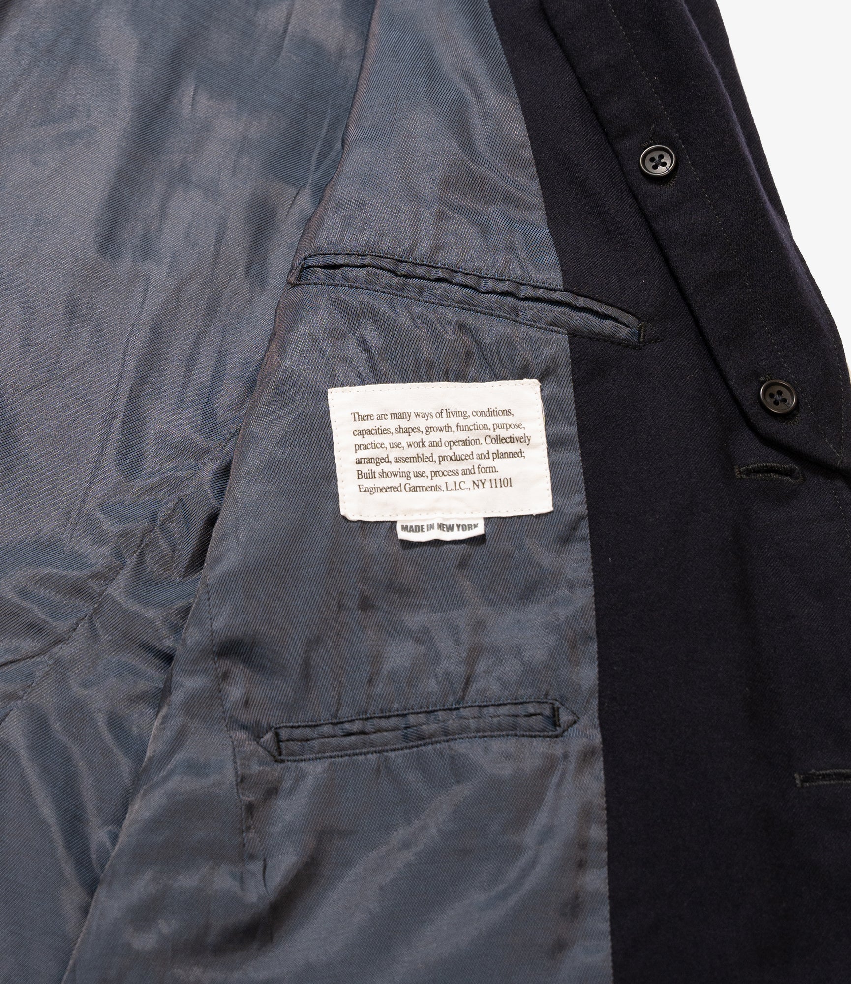 Trans Jacket - Dark Navy Wool Uniform Serge