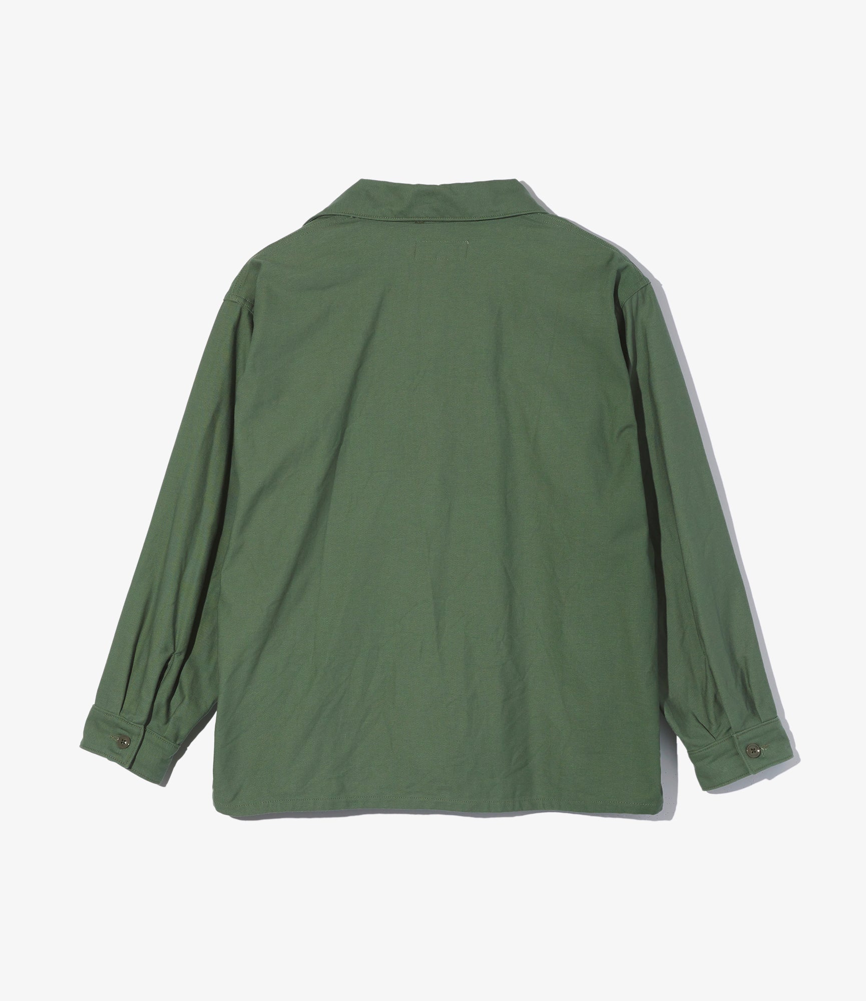 MC Jacket - Olive Cotton Reverse Sateen