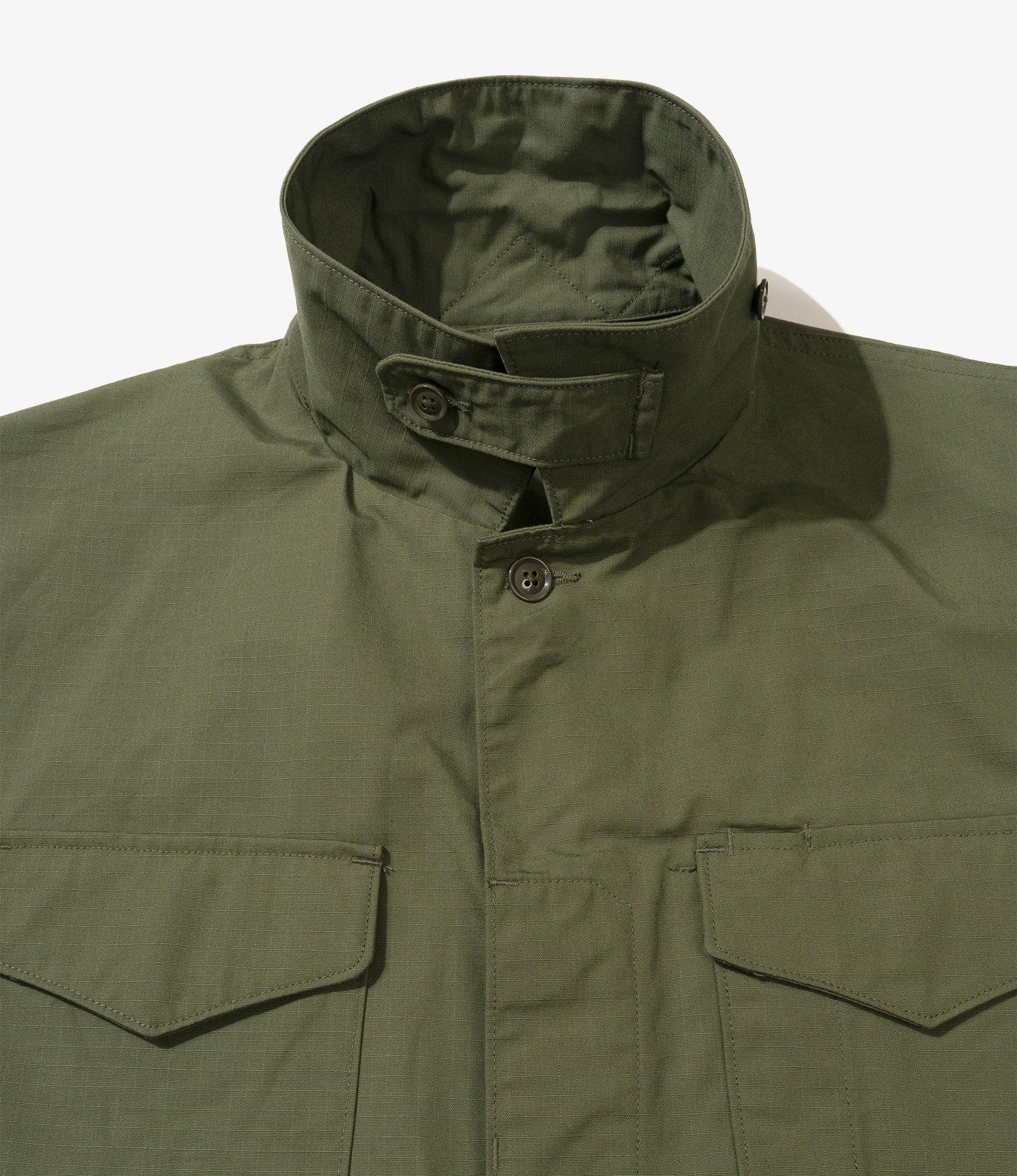 MC Shirt Jacket - Olive Cotton Ripstop