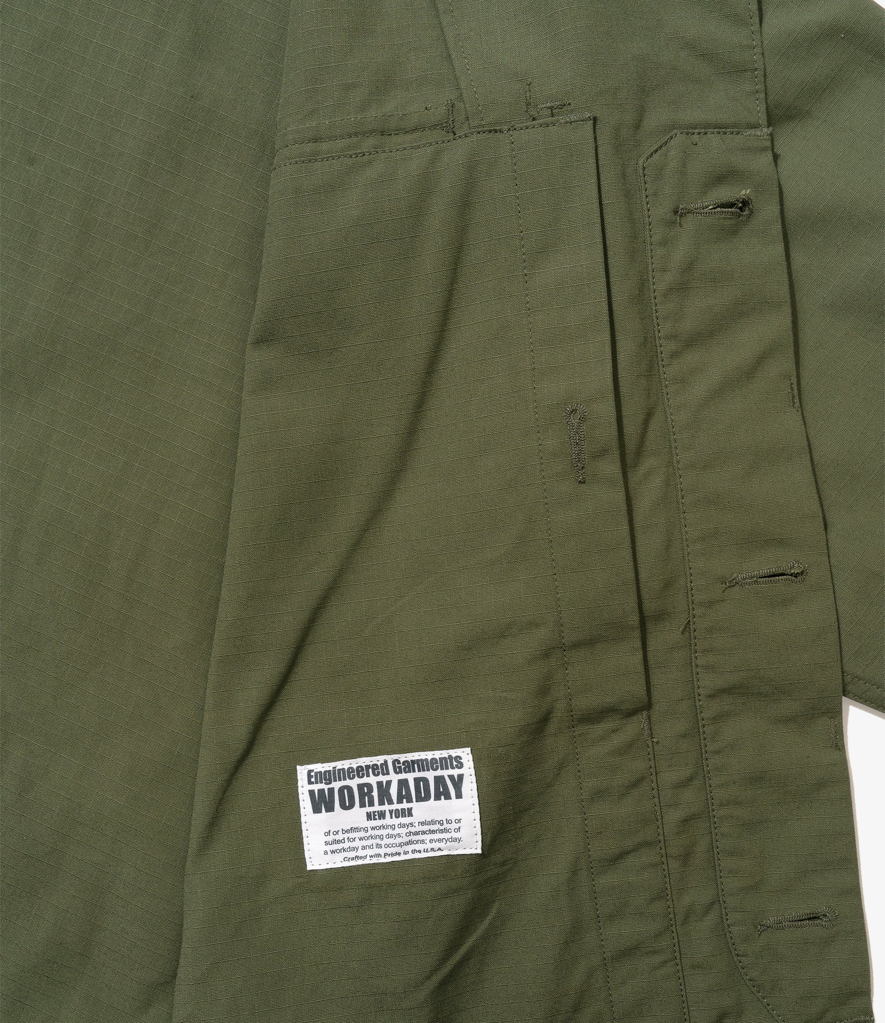 MC Shirt Jacket - Olive Cotton Ripstop