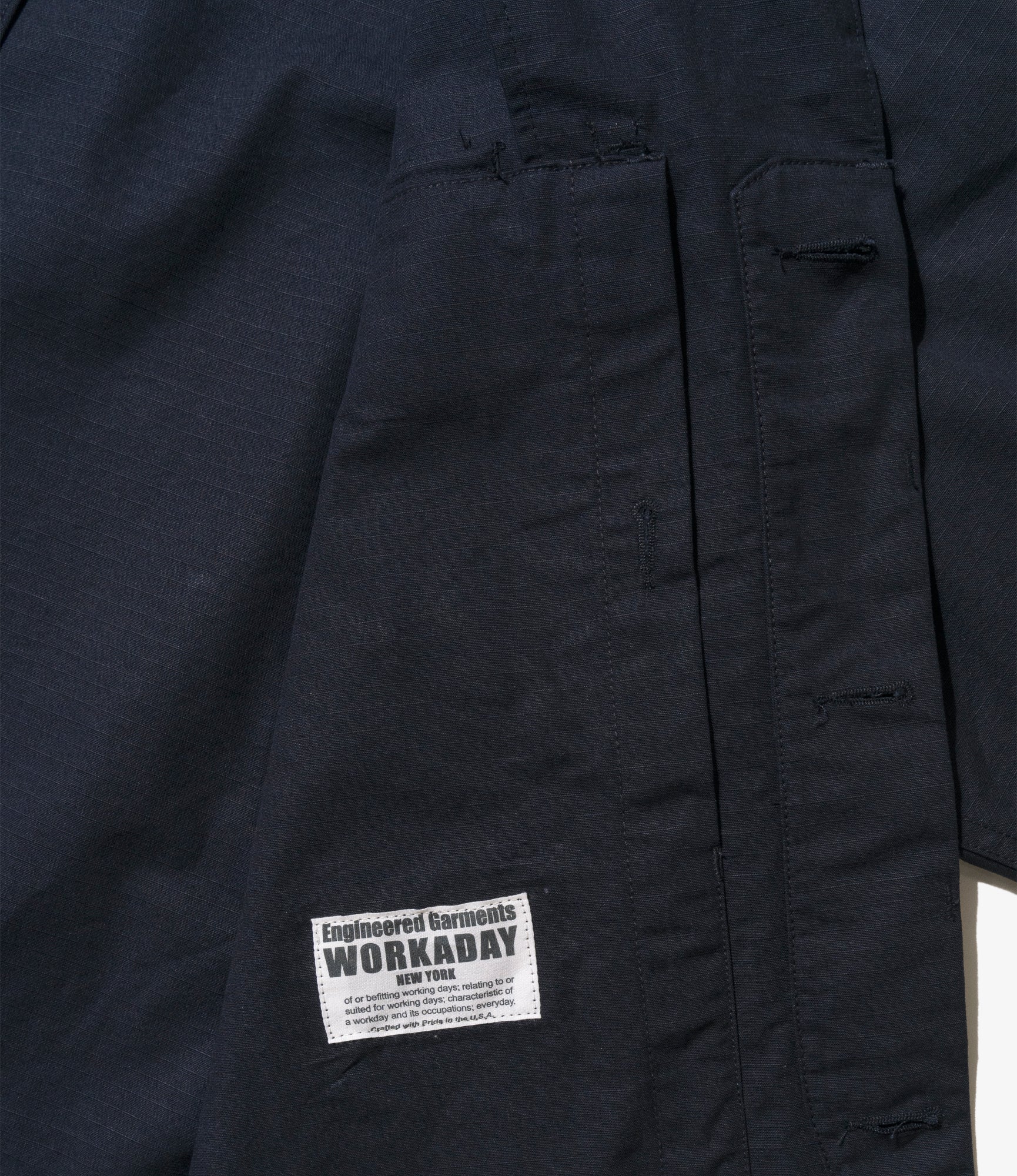 MC Shirt Jacket - Dk. Navy Cotton Ripstop