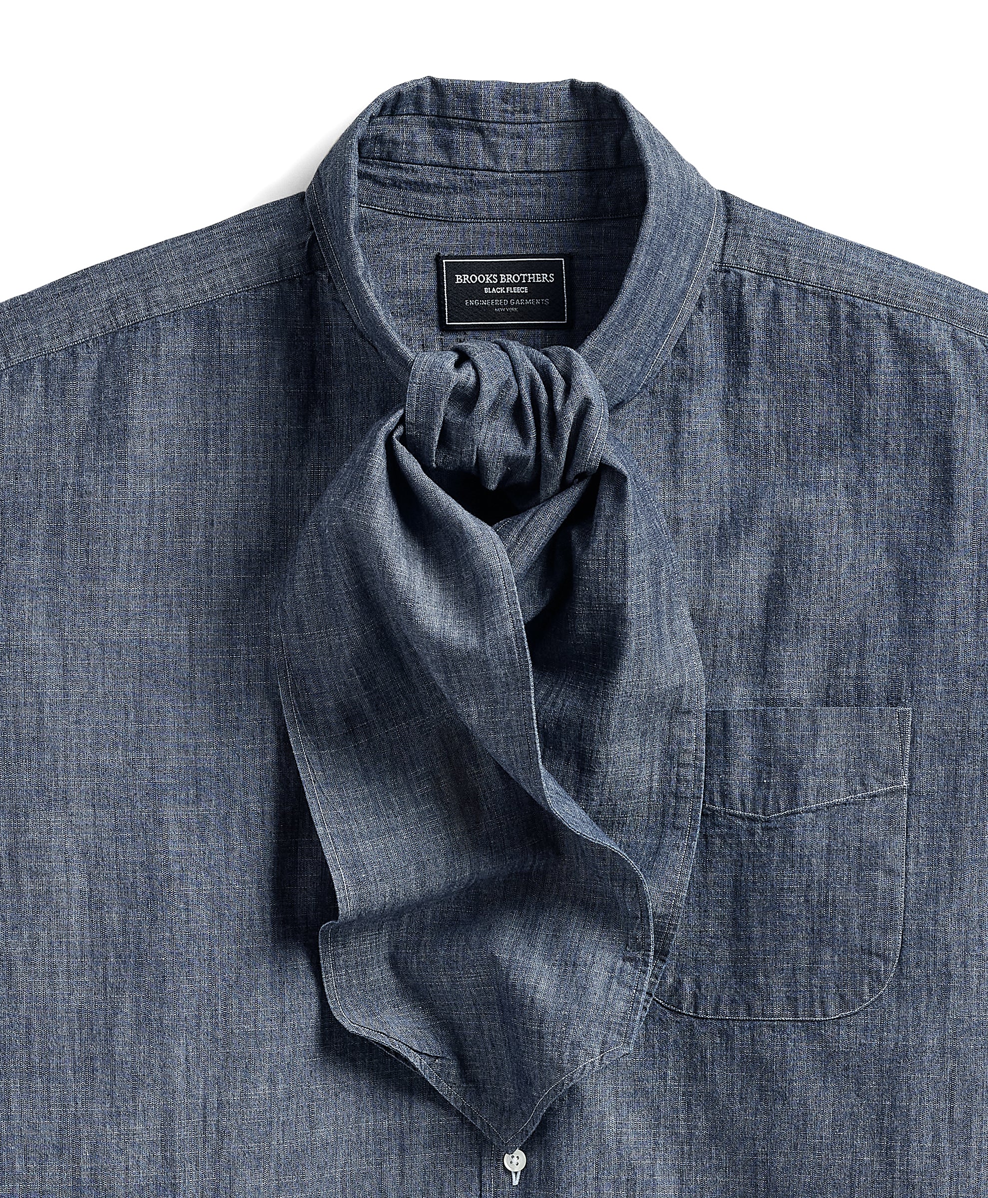 Engineered Garments x Brooks Brothers - Oversized Ascot Shirt - Blue Chambray