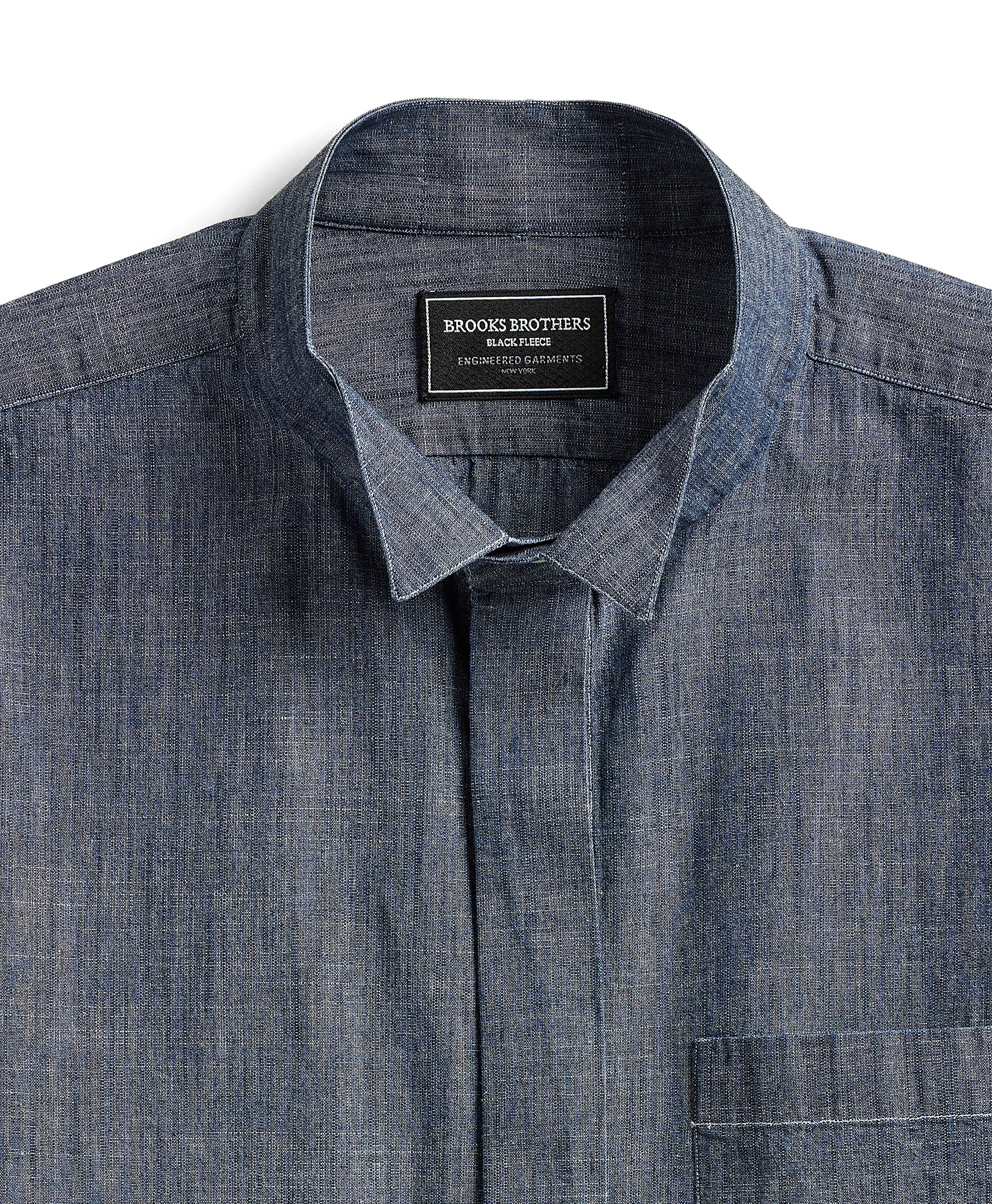 Engineered Garments x Brooks Brothers - Oversized Wing Collar Shirt - Blue Chambray