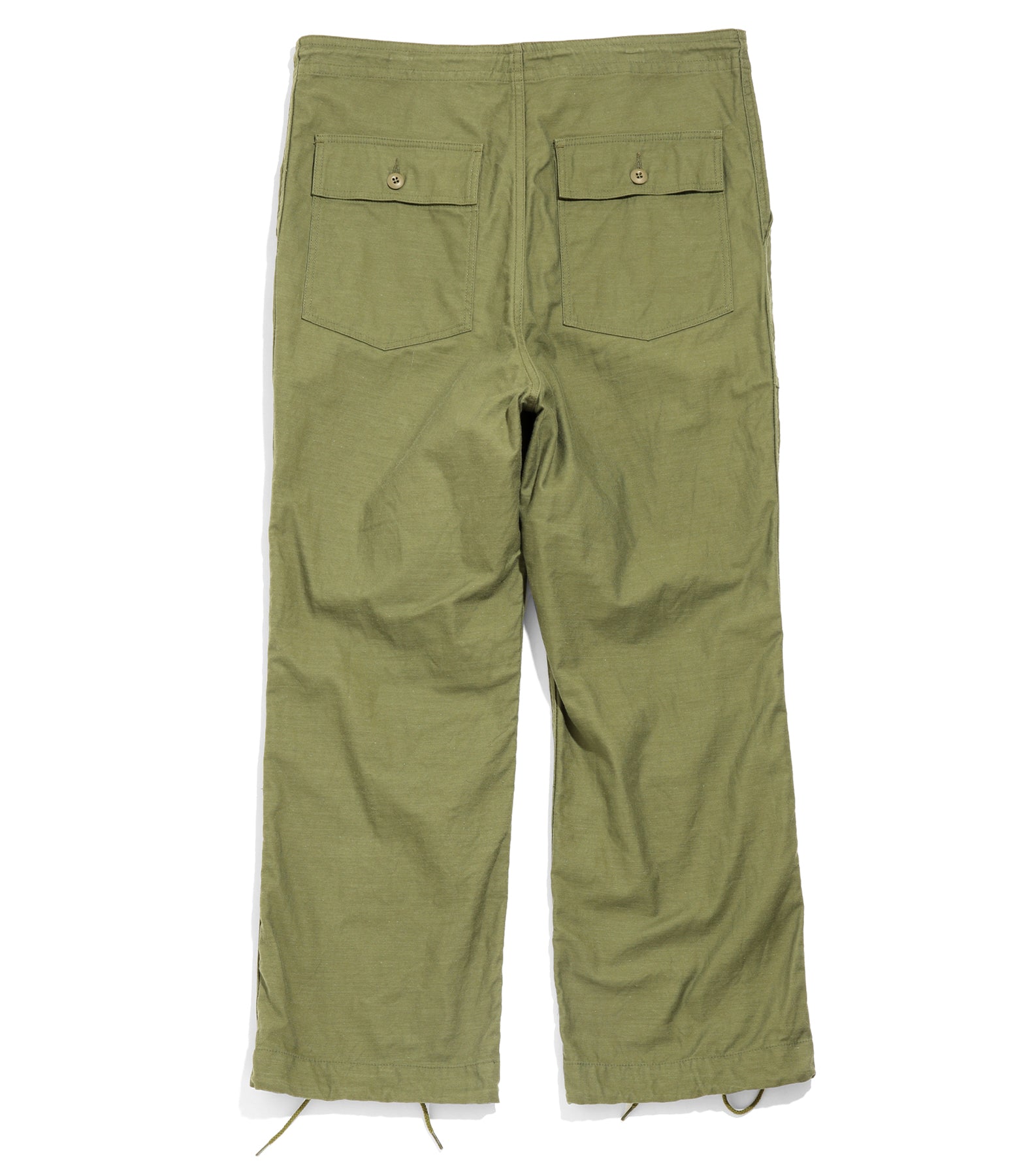 String Fatigue Pant - Olive - Back Sateen