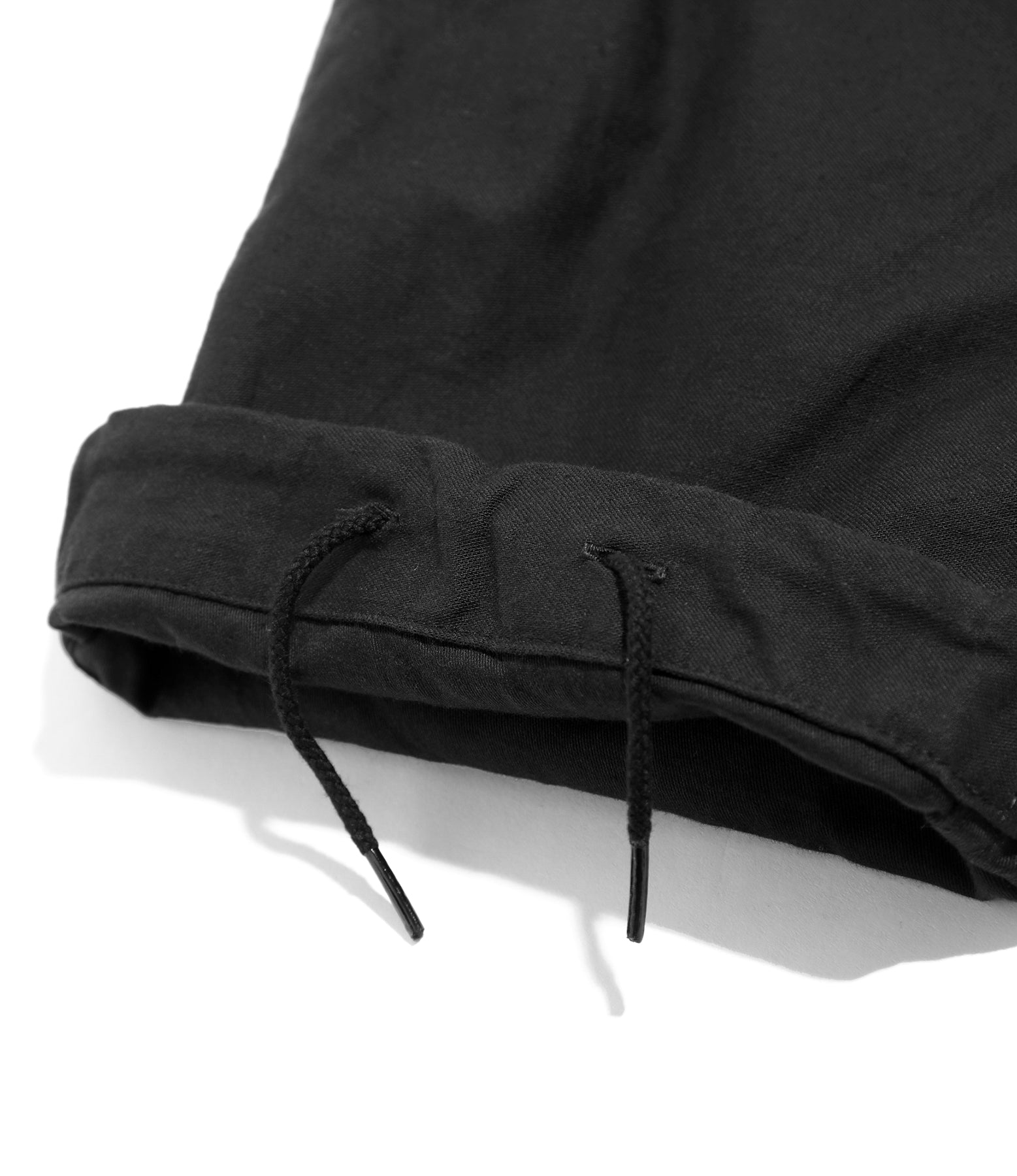 String Fatigue Pant - Black - Back Sateen