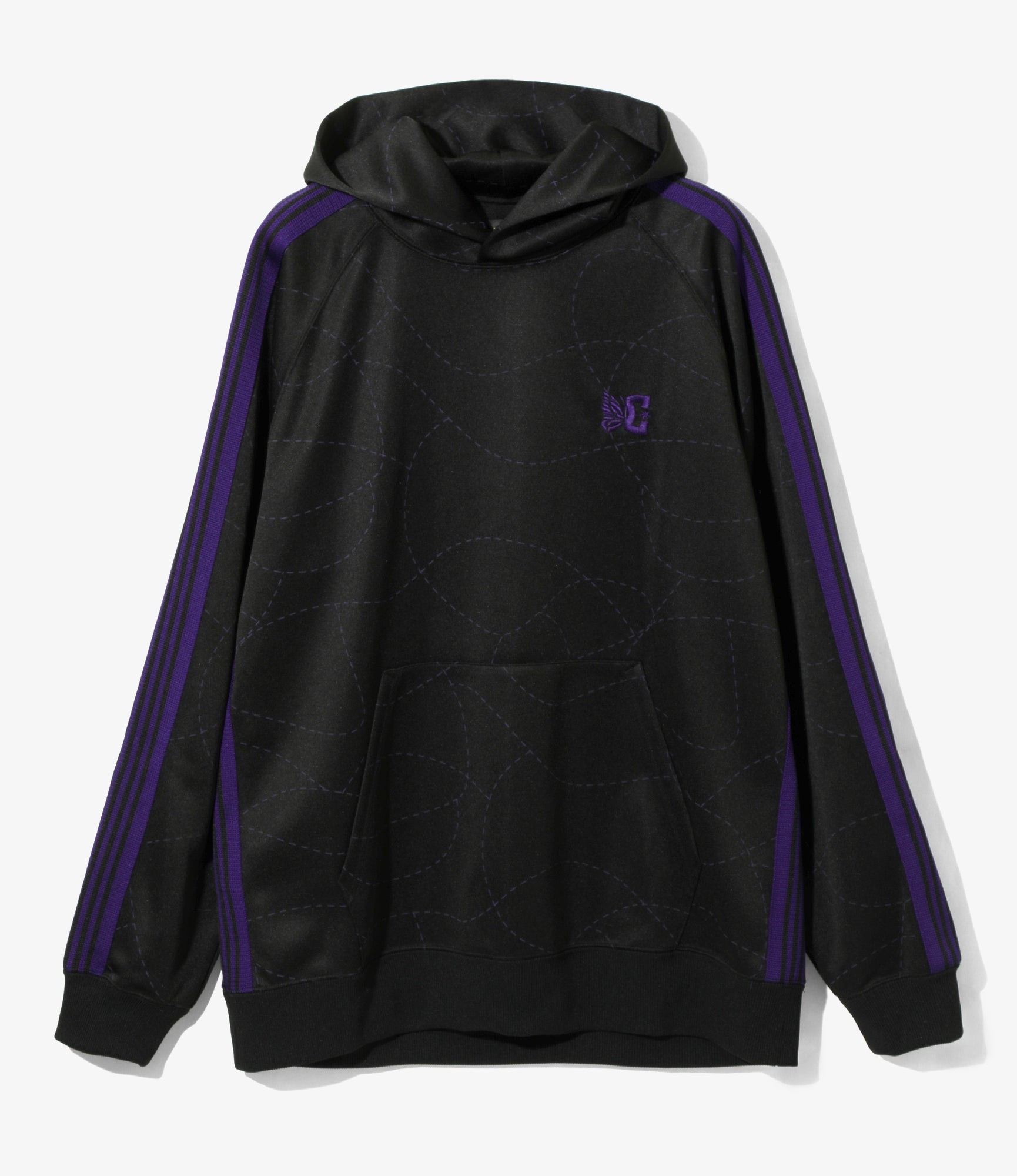 Needles x DC Shoes - Track Hoody - Black - Poly Smooth / Printed